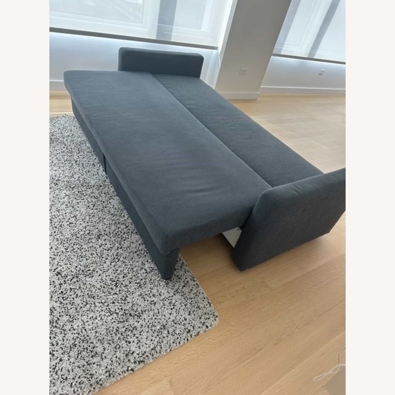 IKEA Dark Gray Fabric Sleeper Sofa - image-4