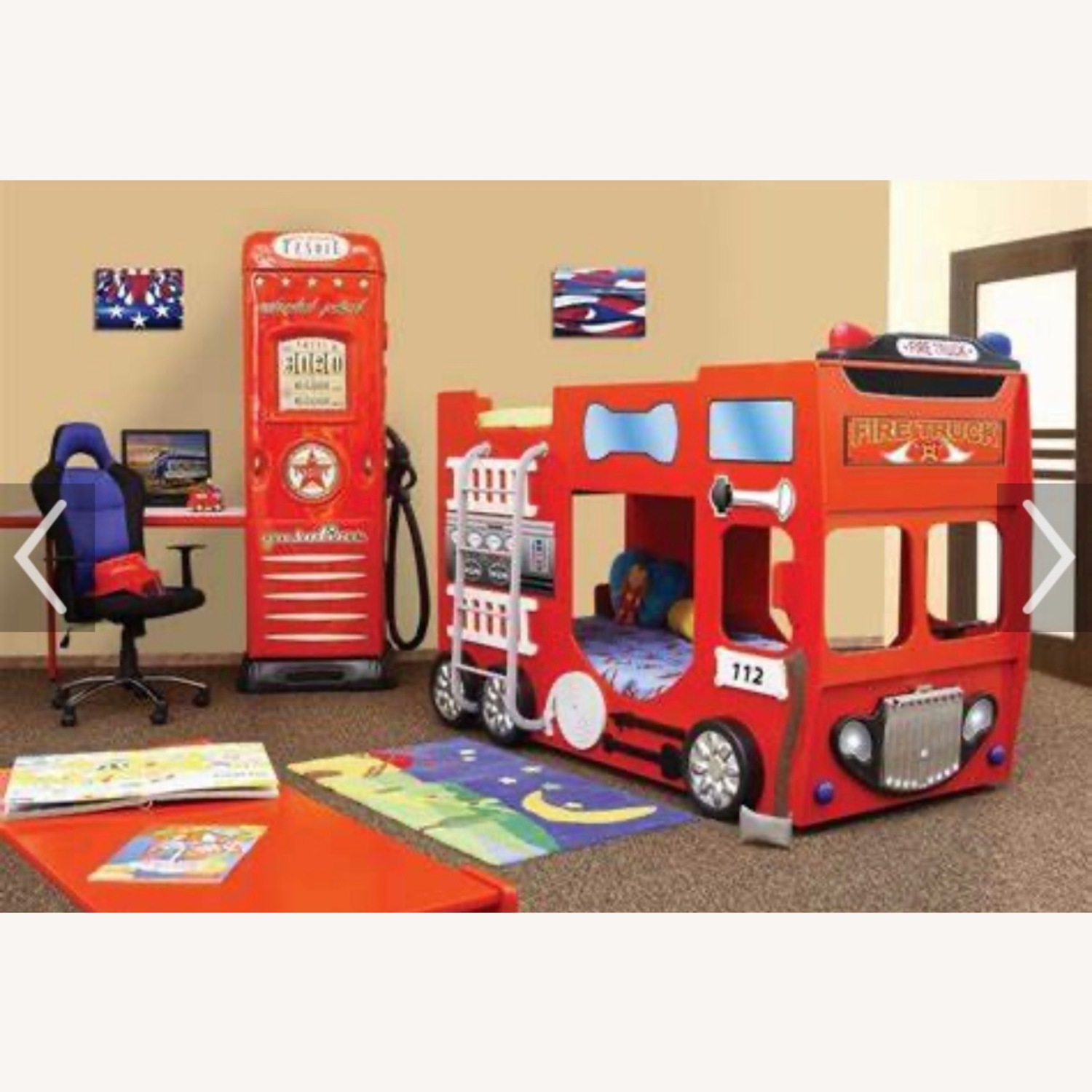 Fire Truck Bunk Bed - image-2