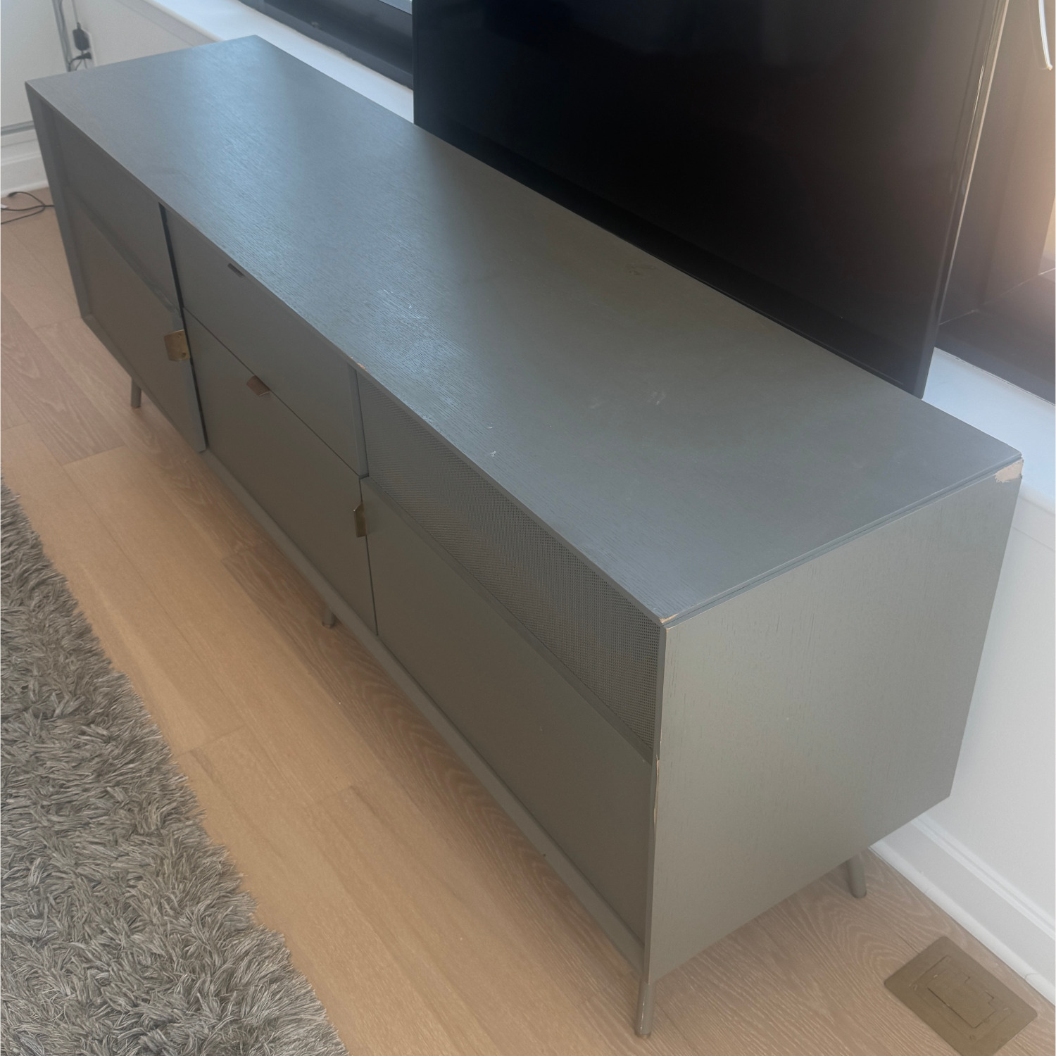 Blu Dot Center Console - Gray Dang 2 Door/2Drawer - image-7