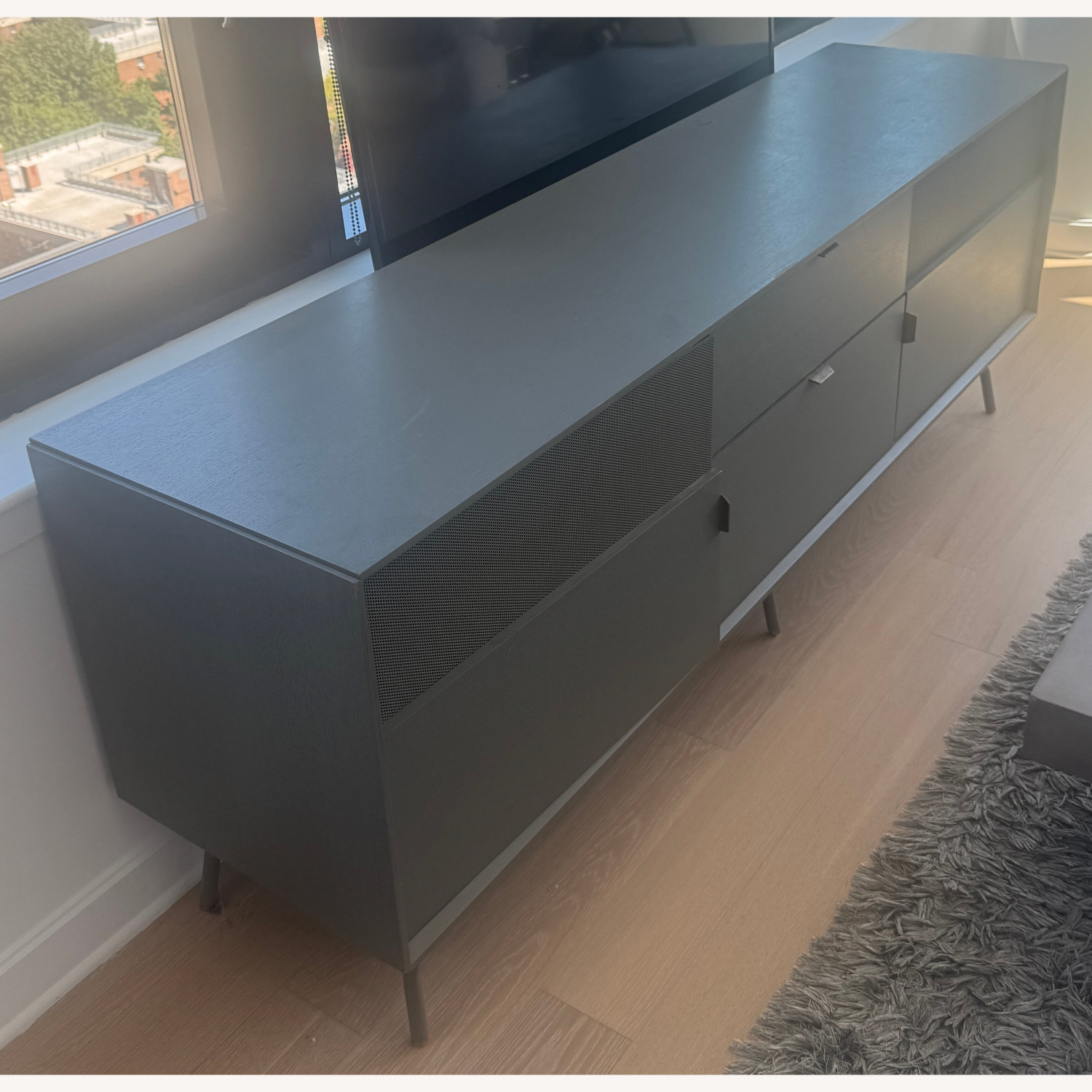 Blu Dot Center Console - Gray Dang 2 Door/2Drawer - image-6