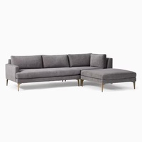 West Elm Andes Dark Gray 3+ Seater Sofa