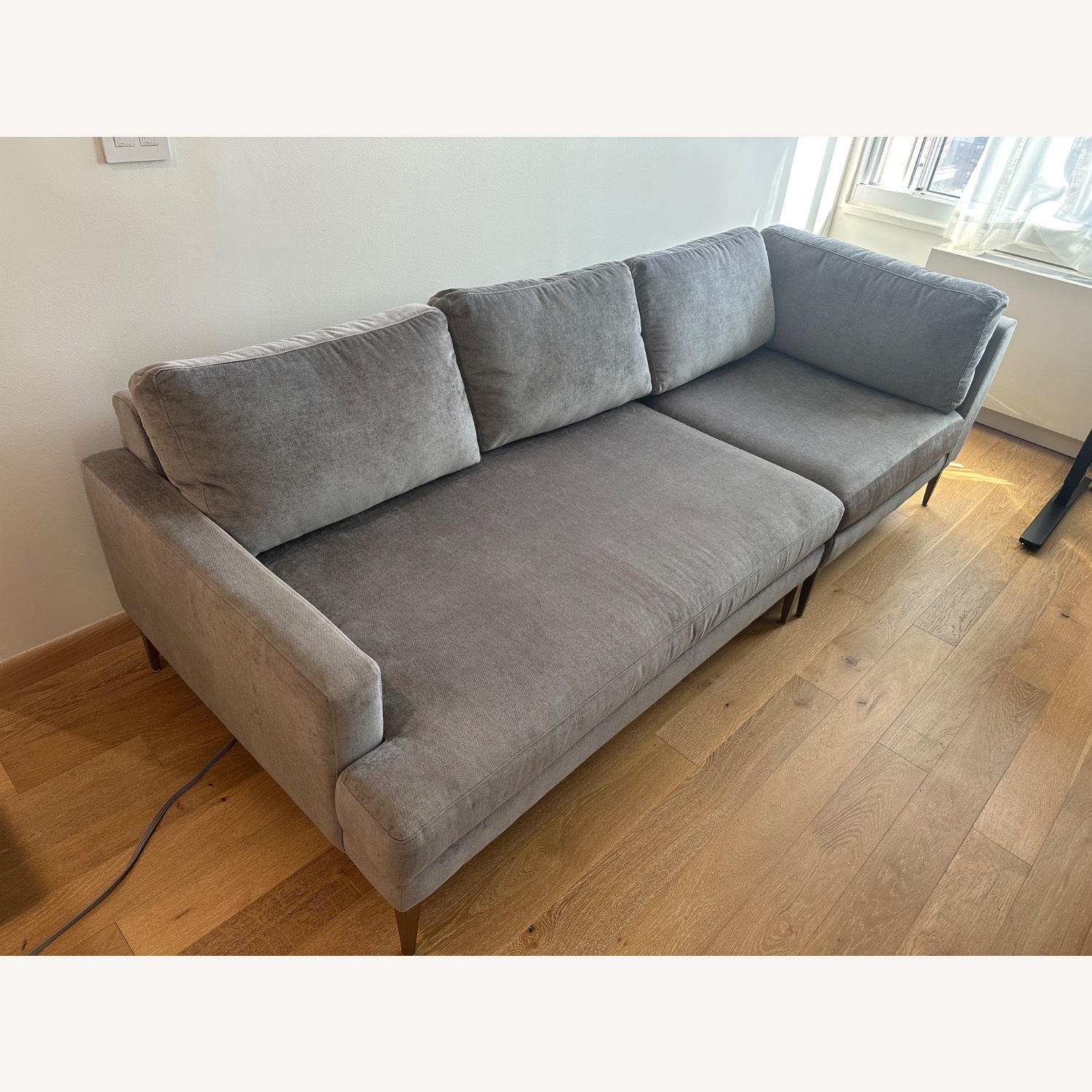 West Elm Andes Dark Gray 3+ Seater Sofa - image-4