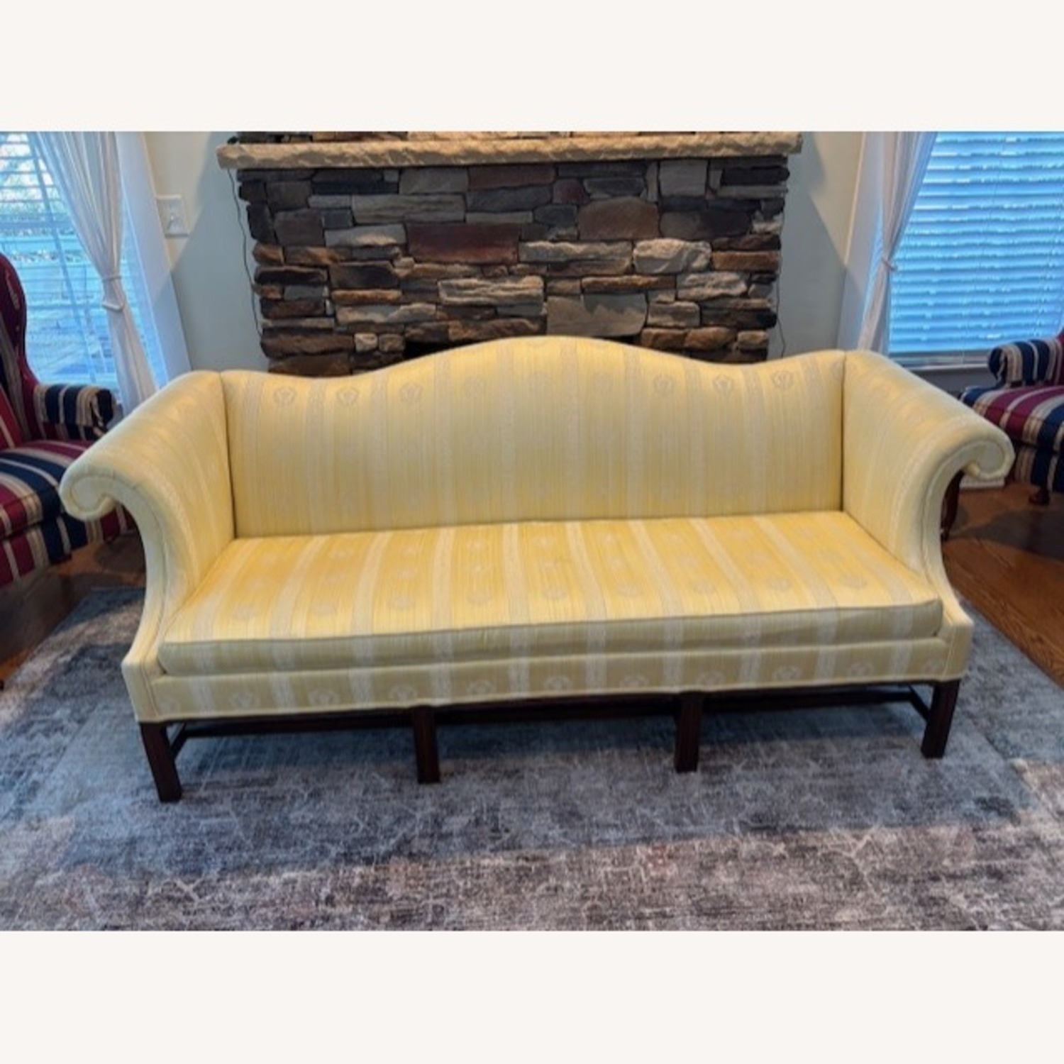 Hickory Chair Chippendale Camelback Mahogany Sofa - image-0