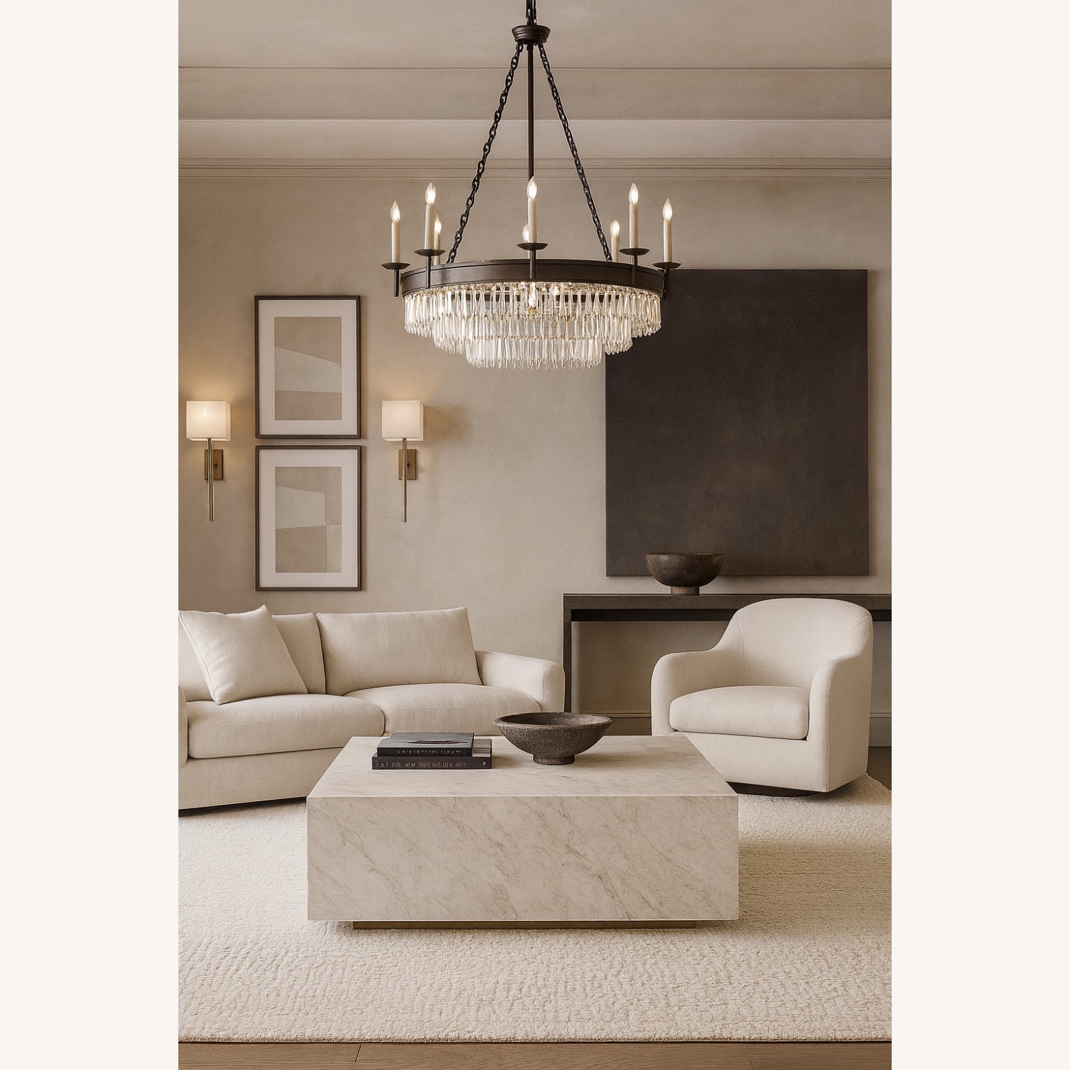 RH Mellal Wool Rug – 8x10 – Ivory - image-0