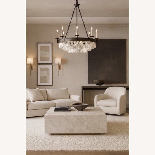 Used RH Mellal Wool Rug – 8x10 – Ivory for sale on AptDeco