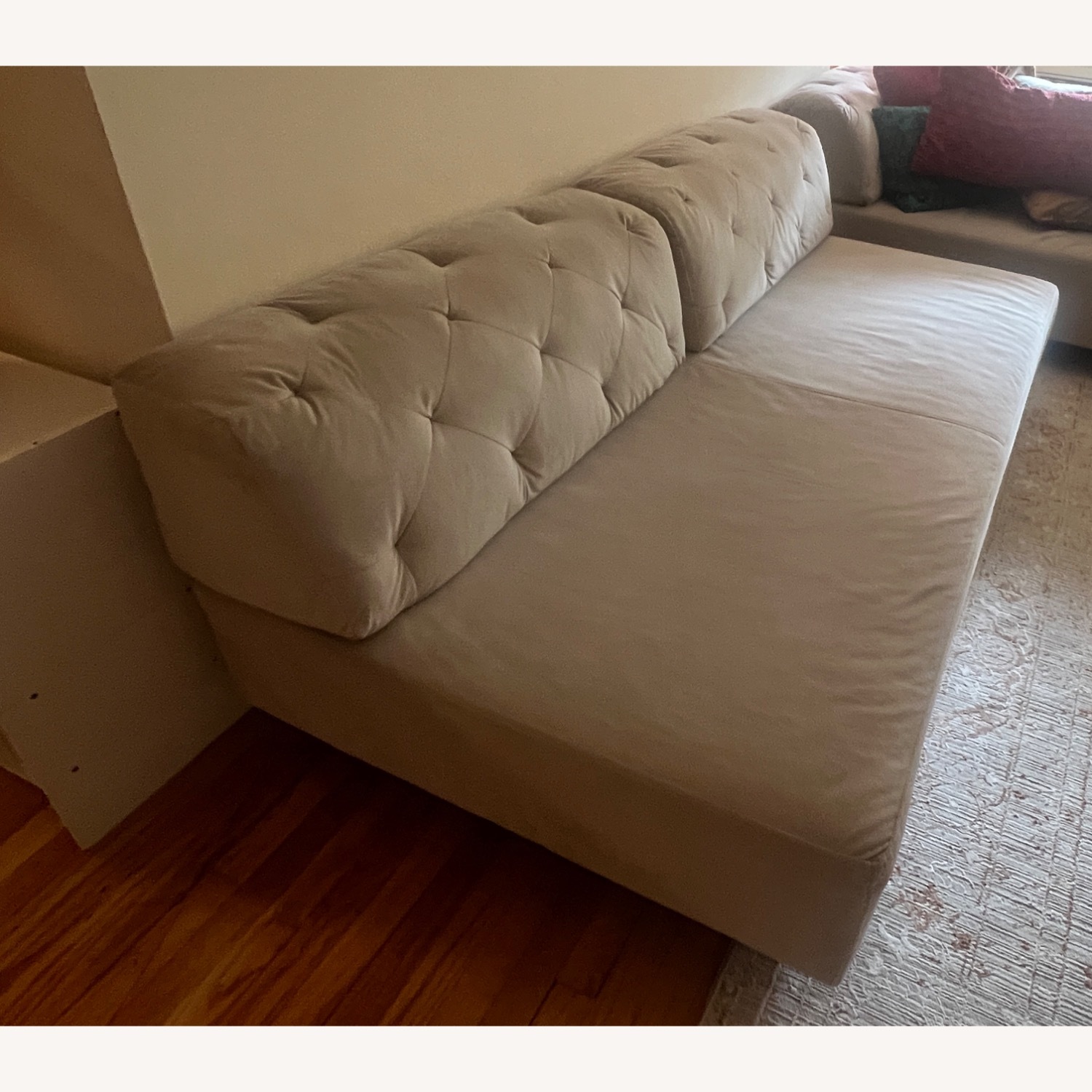 West Elm Tillary Light Gray Fabric Sleeper Sofa - image-3