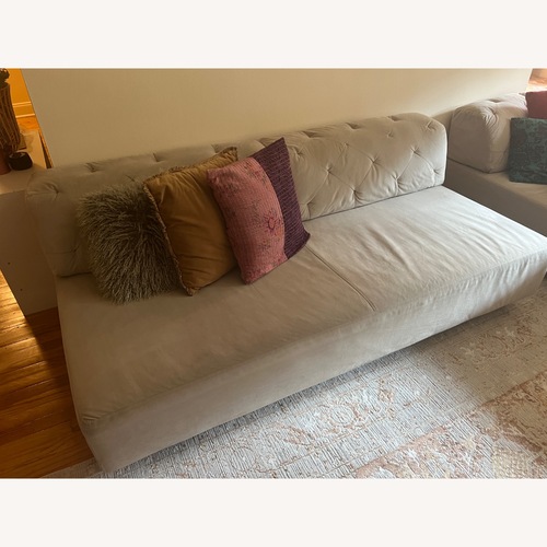 Used West Elm Tillary Light Gray Fabric Sleeper Sofa for sale on AptDeco