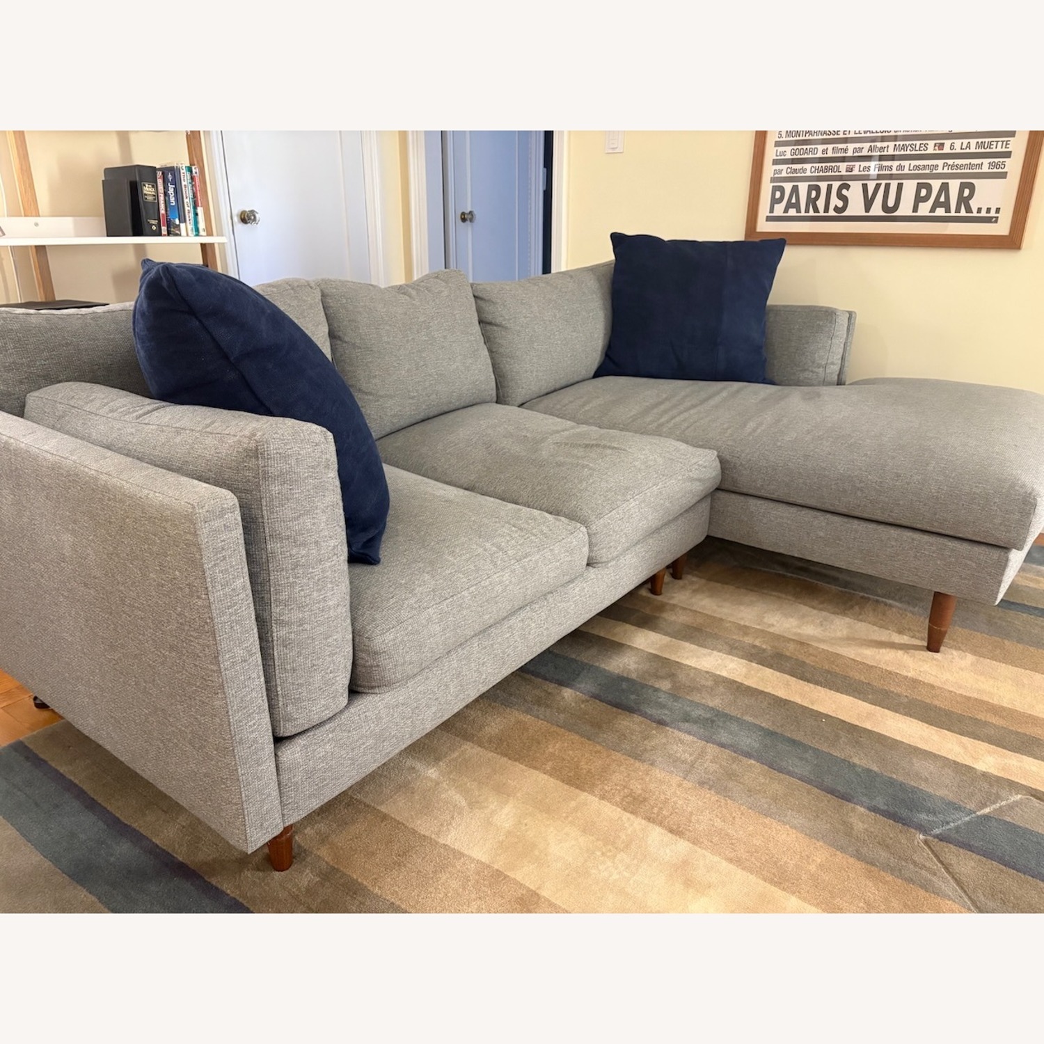 Benchmade Modern Skinny Fat Sofa w Chaise - image-2