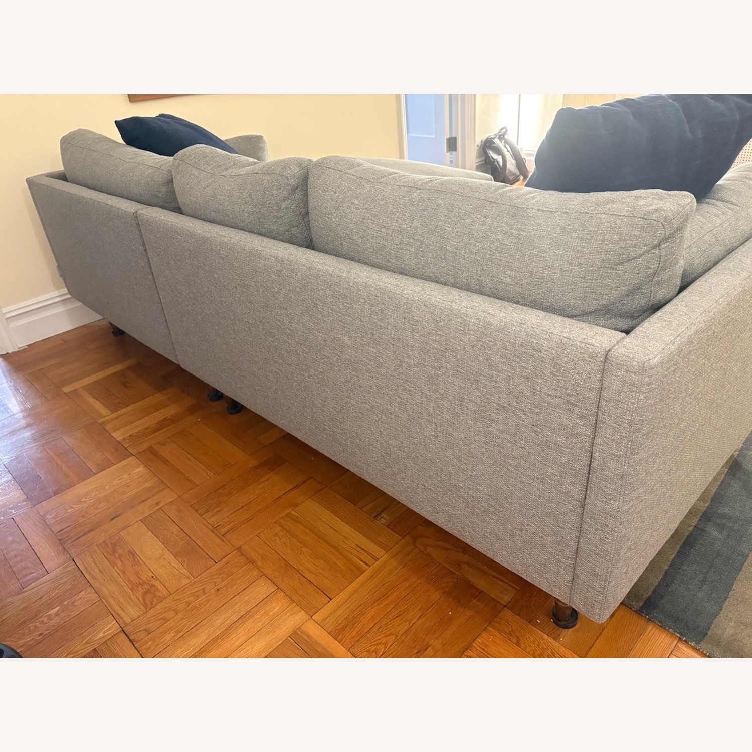 Benchmade Modern Skinny Fat Sofa w Chaise - image-6