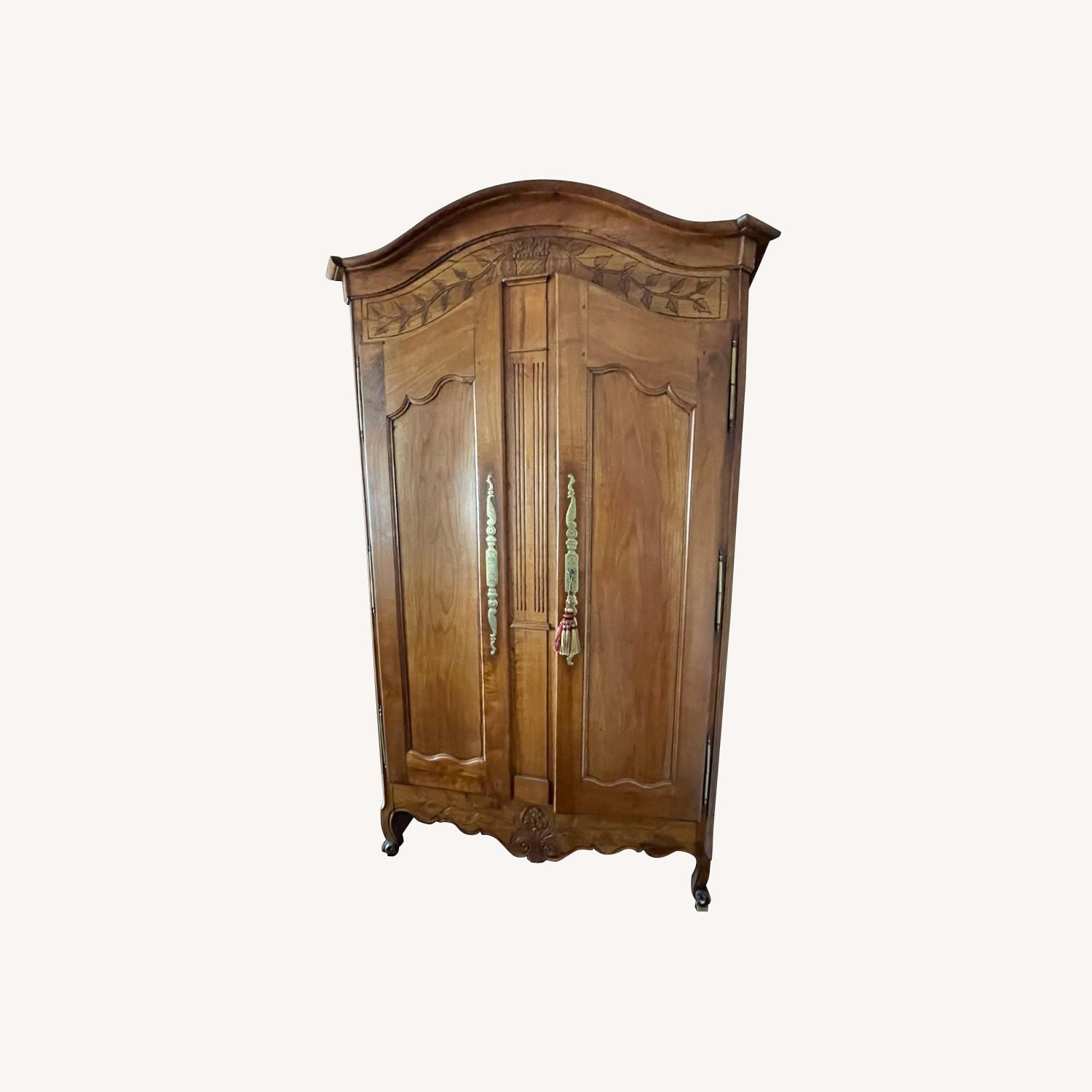 Cherry Wood Armoire - image-0