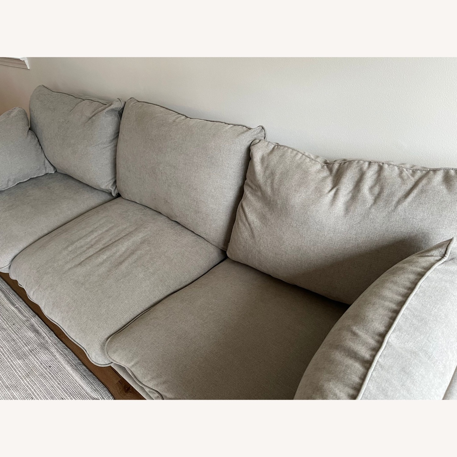 Floyd Light Gray Fabric 3+ Seater Sofa - image-2