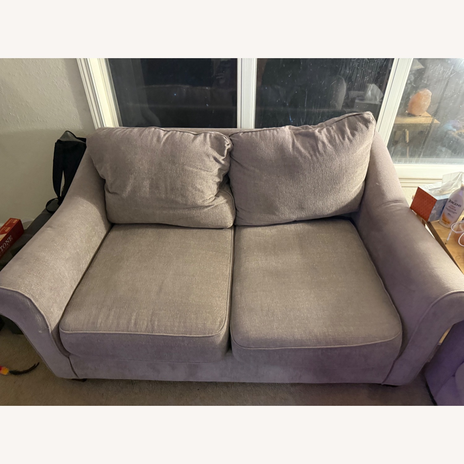 Light Gray Fabric 3+ Seater Sofa - image-4