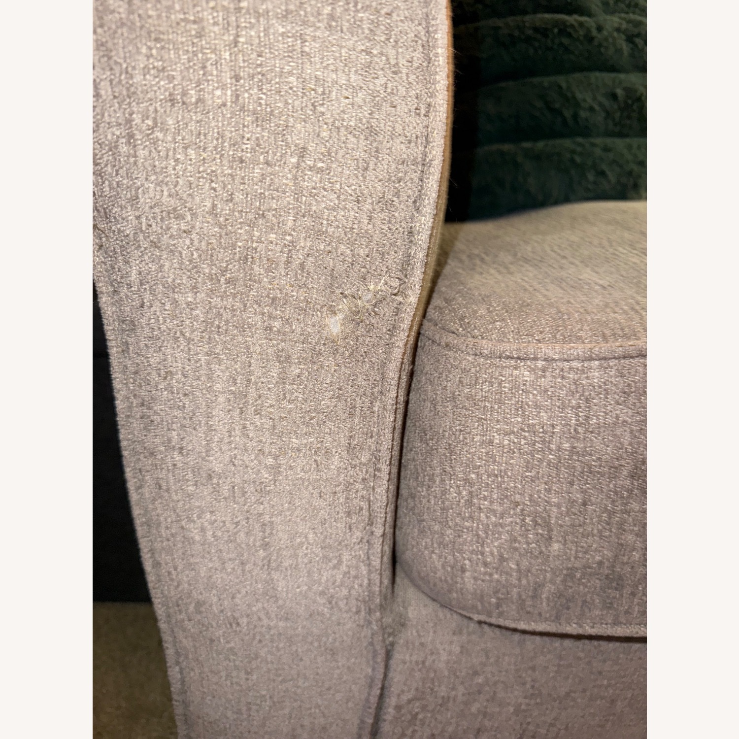 Light Gray Fabric 3+ Seater Sofa - image-7