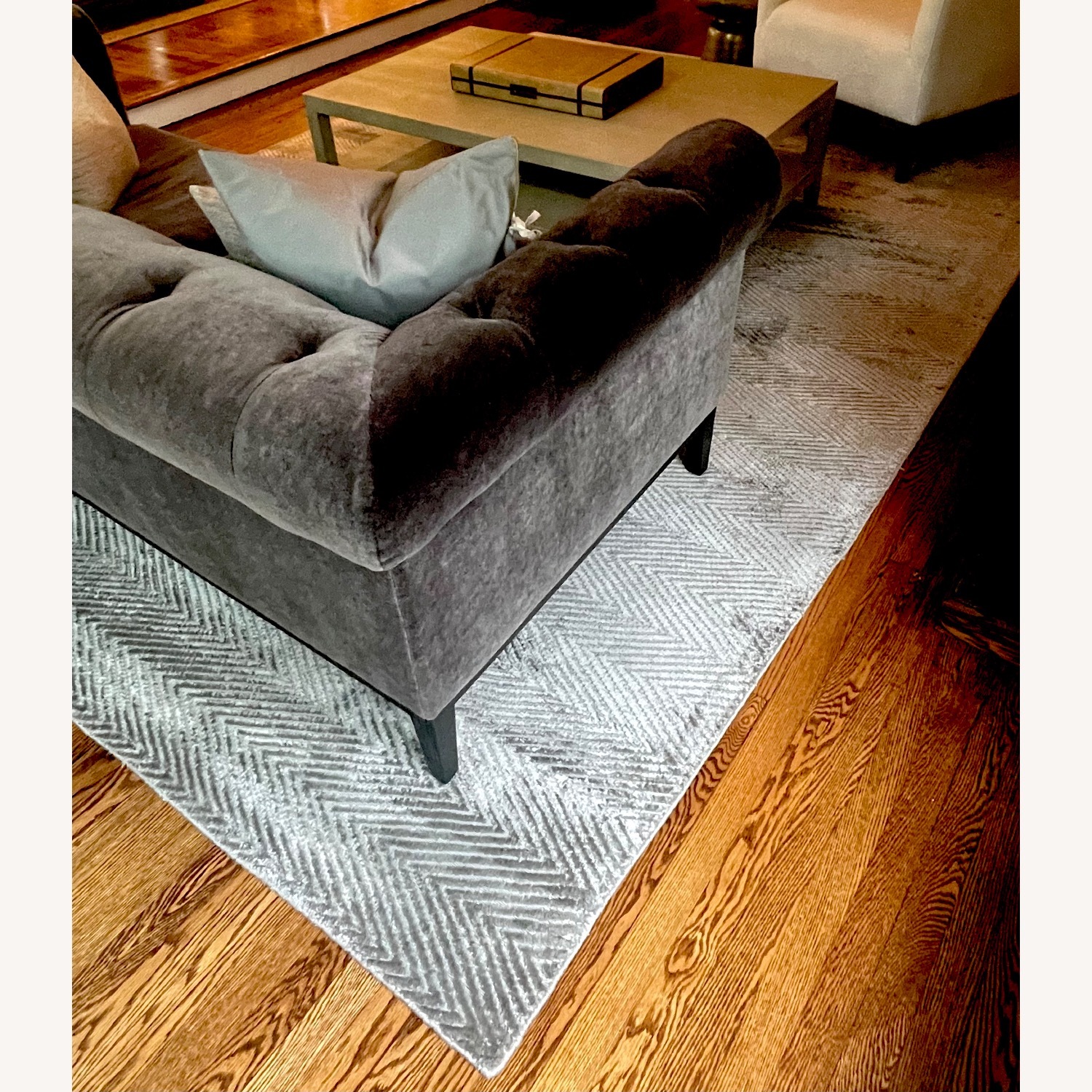 Restoration Hardware Light Gray Area Rug 9' x 12' - image-6