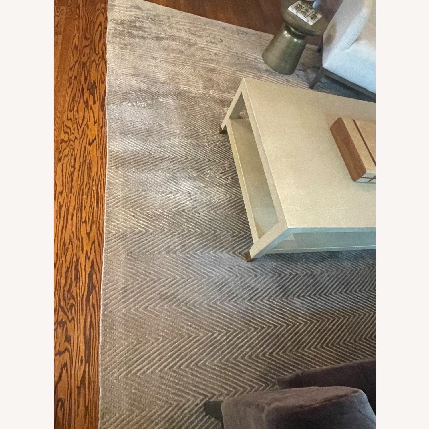 Restoration Hardware Light Gray Area Rug 9' x 12' - image-8