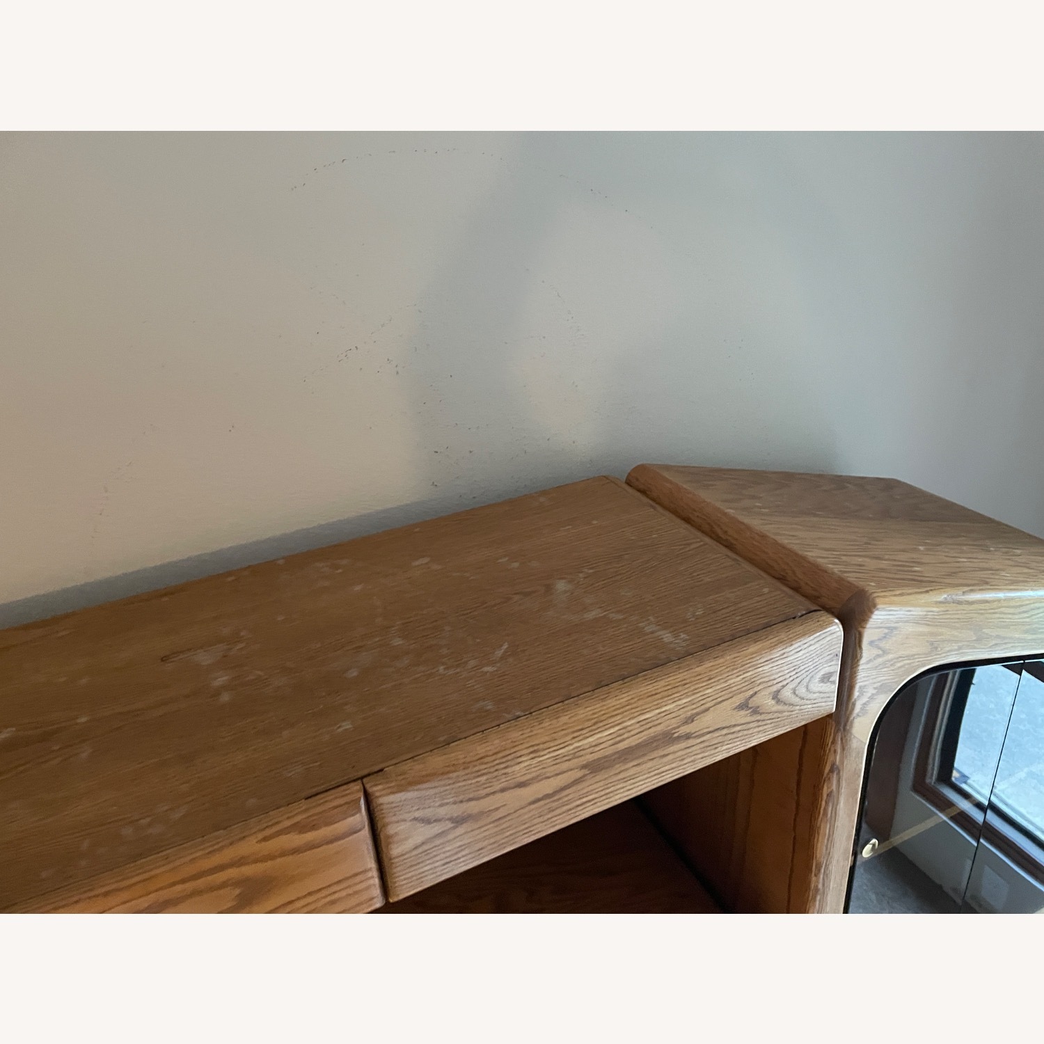 Vintage Arbek Oak Wall Unit storage Bed CalKing - image-19