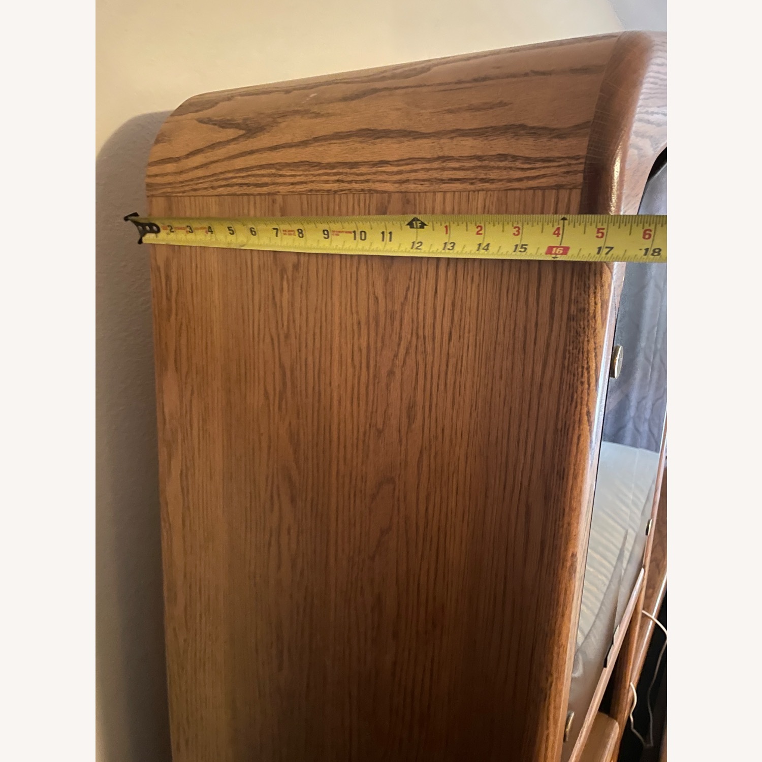 Vintage Arbek Oak Wall Unit storage Bed CalKing - image-21