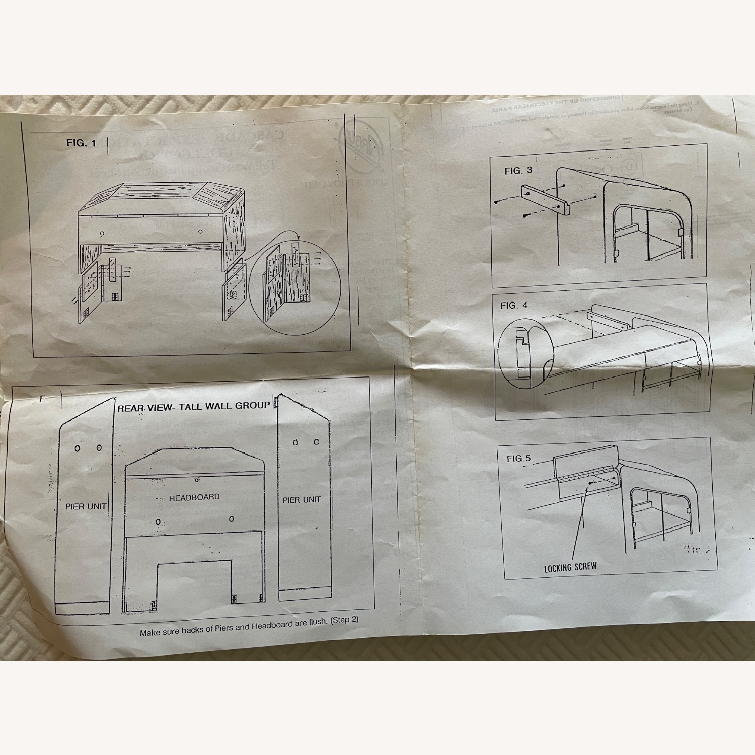 Vintage Arbek Oak Wall Unit storage Bed CalKing - image-16