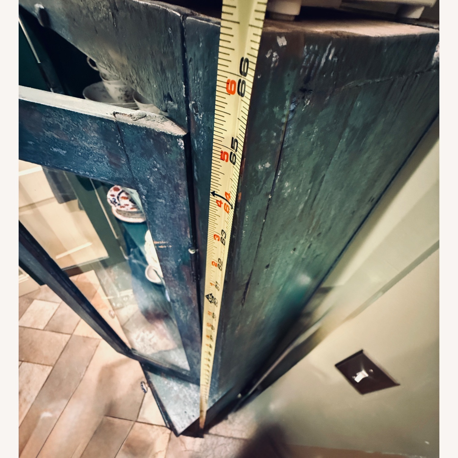 Boho Farm Vintage Distressed China Cabinet  - image-8