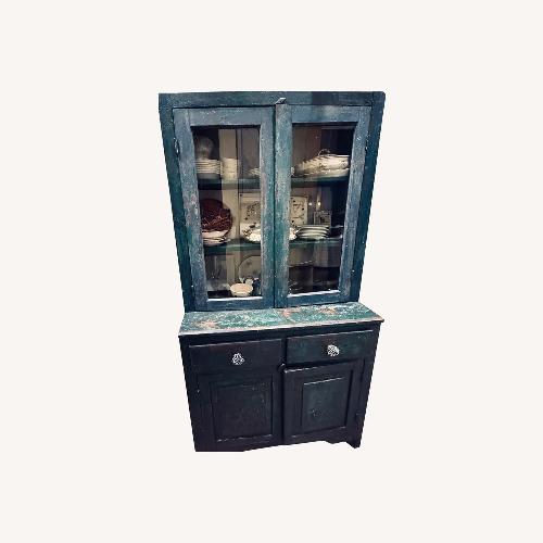 Used Boho Farm Vintage Distressed China Cabinet for sale on AptDeco