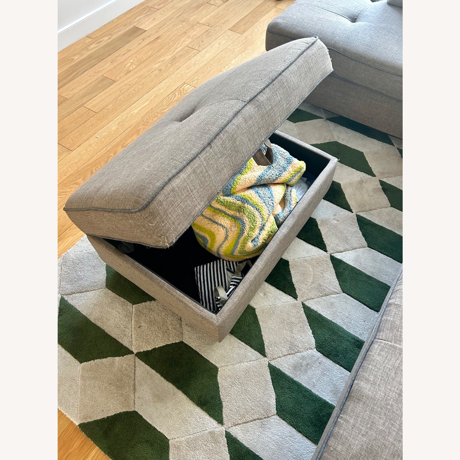 Wayfair 105" Wide Reversible Sofa & Chaise with Ottoman - image-4