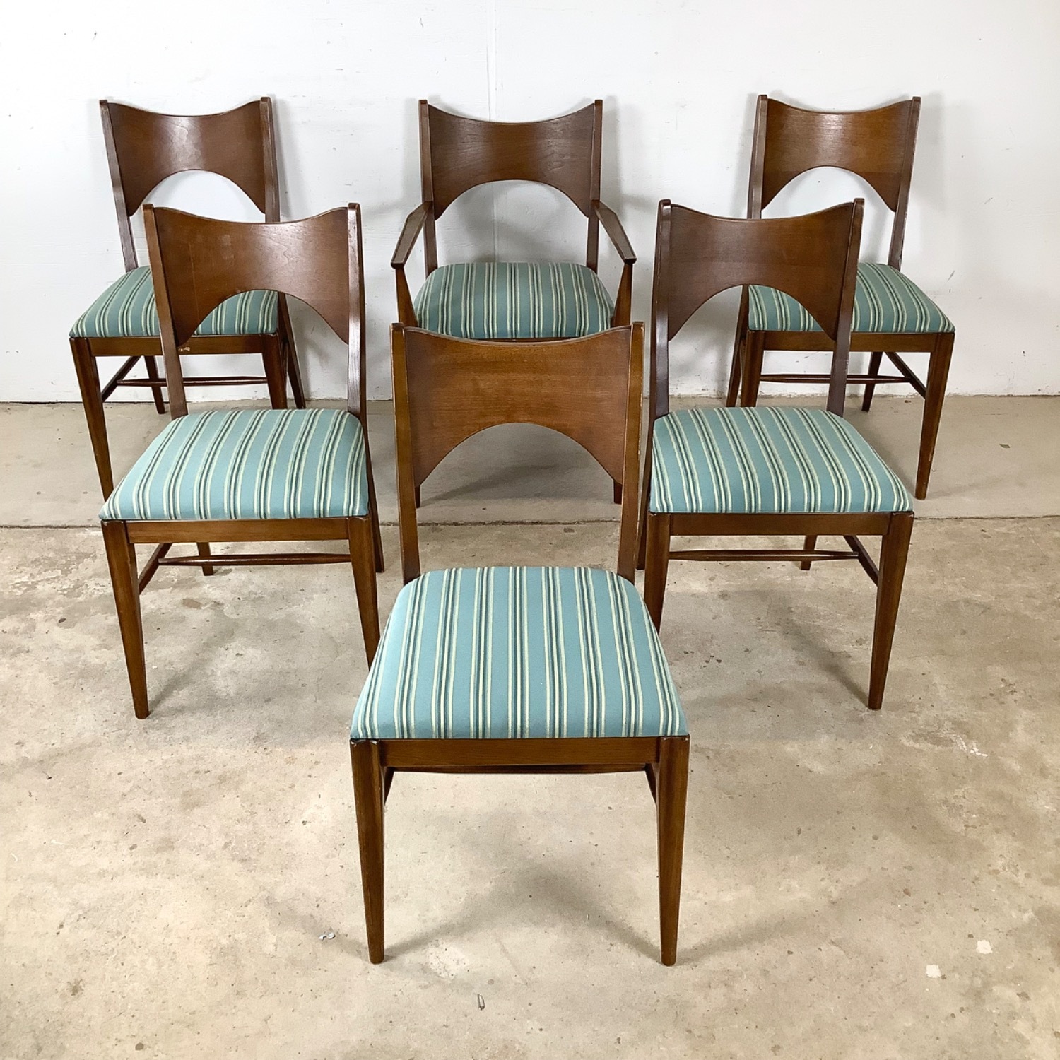 Mid-Century Broyhill Dining Chairs Set of Six - image-1