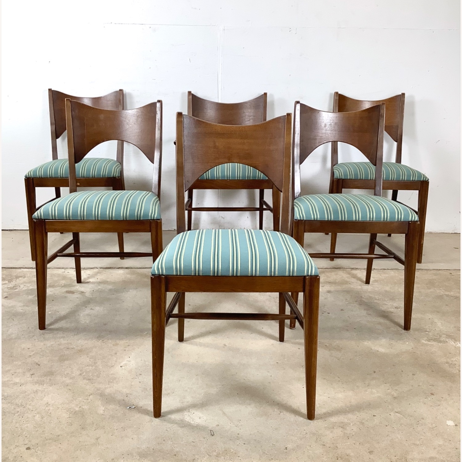 Mid-Century Broyhill Dining Chairs Set of Six - image-0