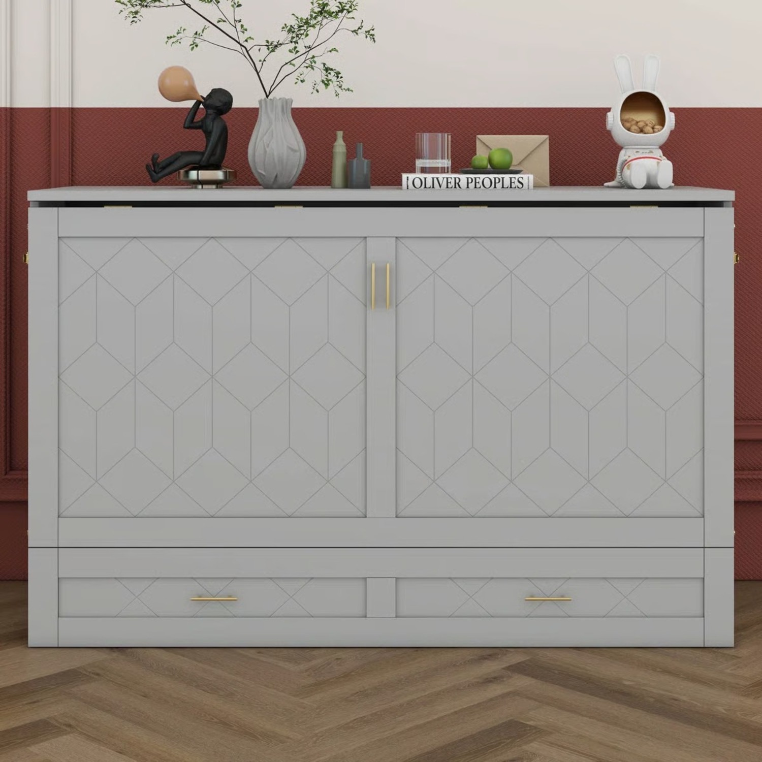 Wayfair Cosmic Queen Murphy Wall Bed  - image-2