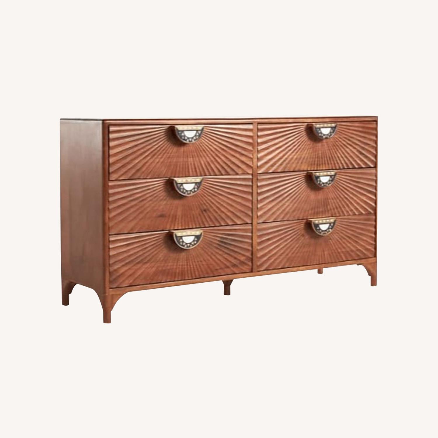Hand Carved Daybreak Six Drawers Dresser - image-0