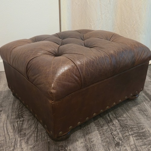 Used Restoration Hardware Churchill Ottoman for sale on AptDeco