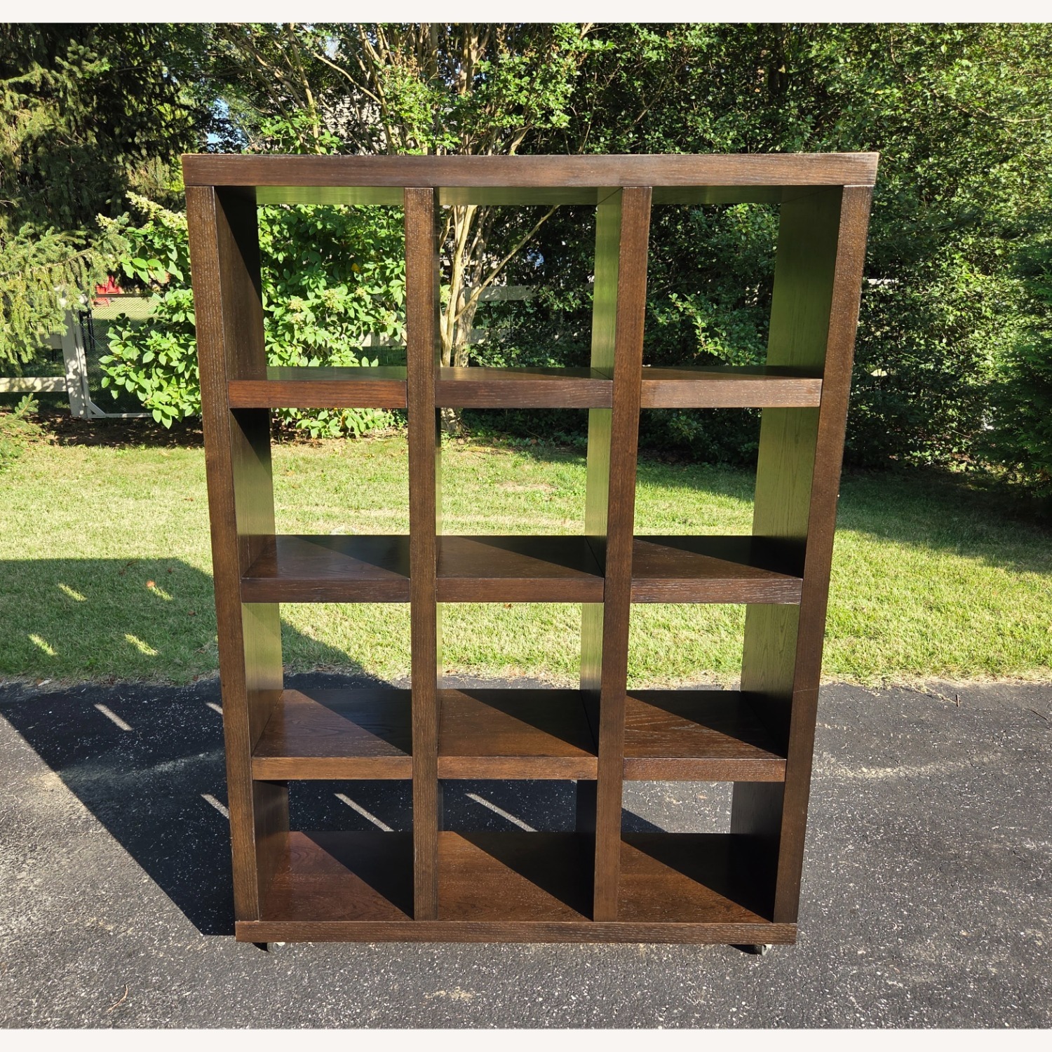 West Elm Rolling Storage Bookcase - Wheels - Black - image-1