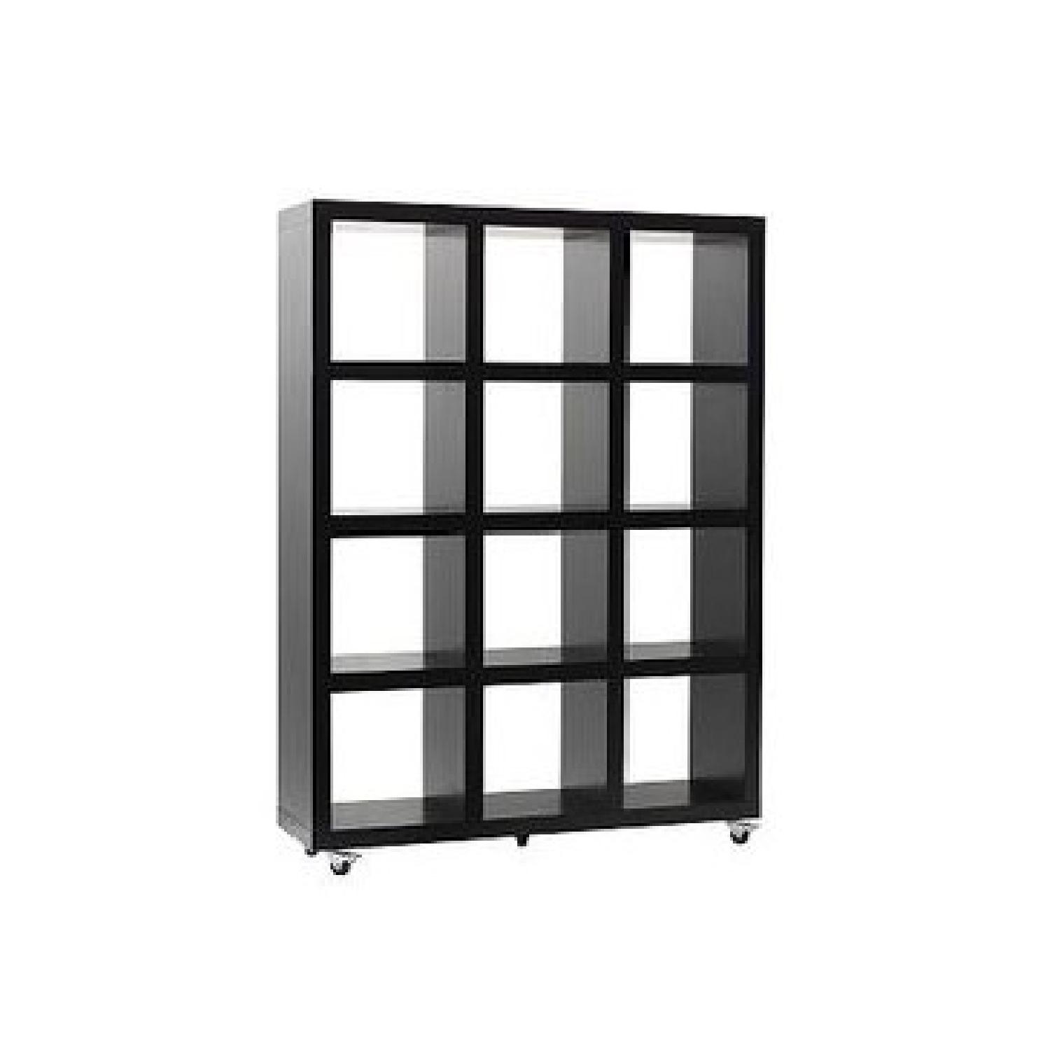 West Elm Rolling Storage Bookcase - Wheels - Black - image-10