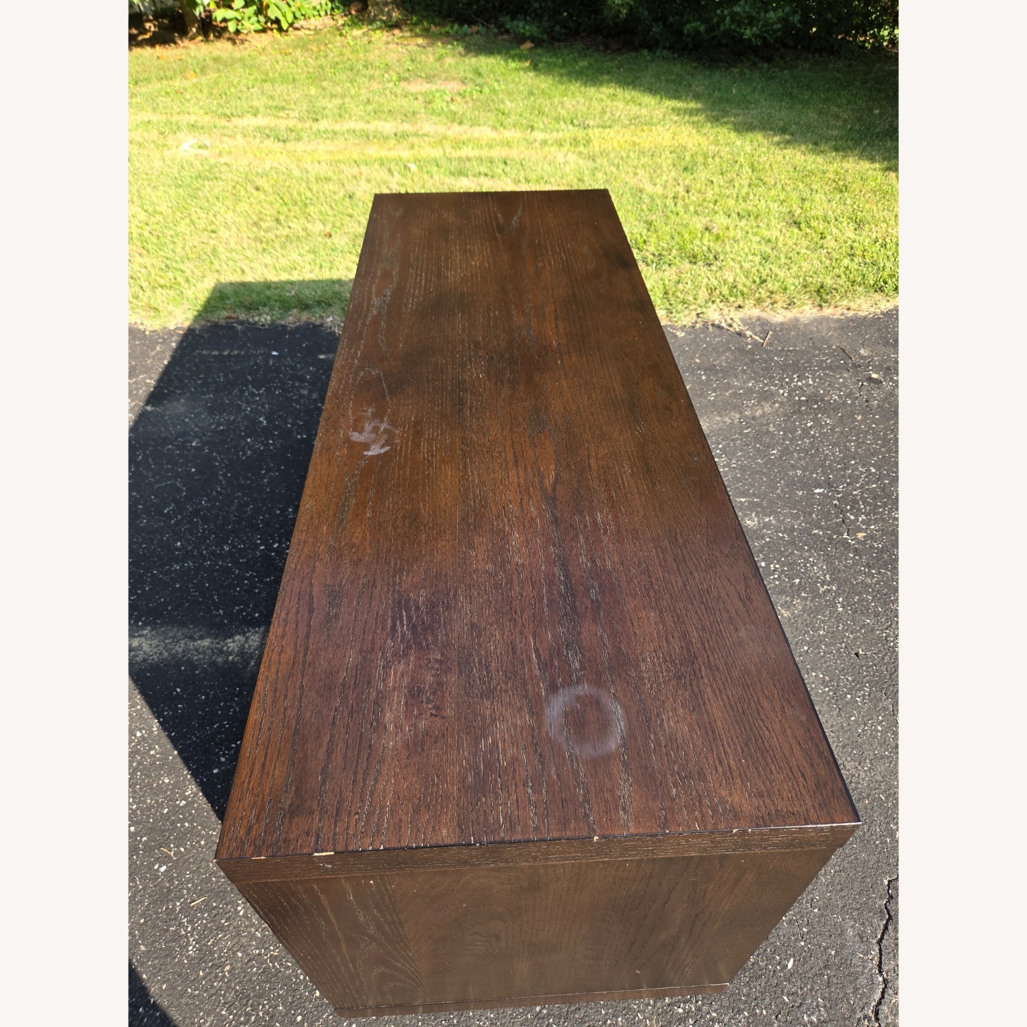 West Elm Media Cabinet Coffee Table - Wheels - image-5