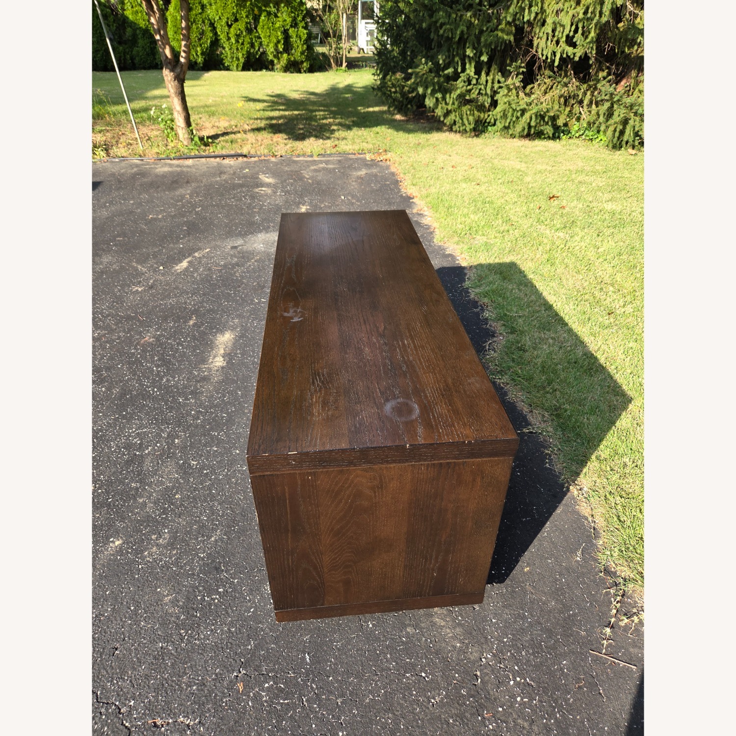 West Elm Media Cabinet Coffee Table - Wheels - image-3