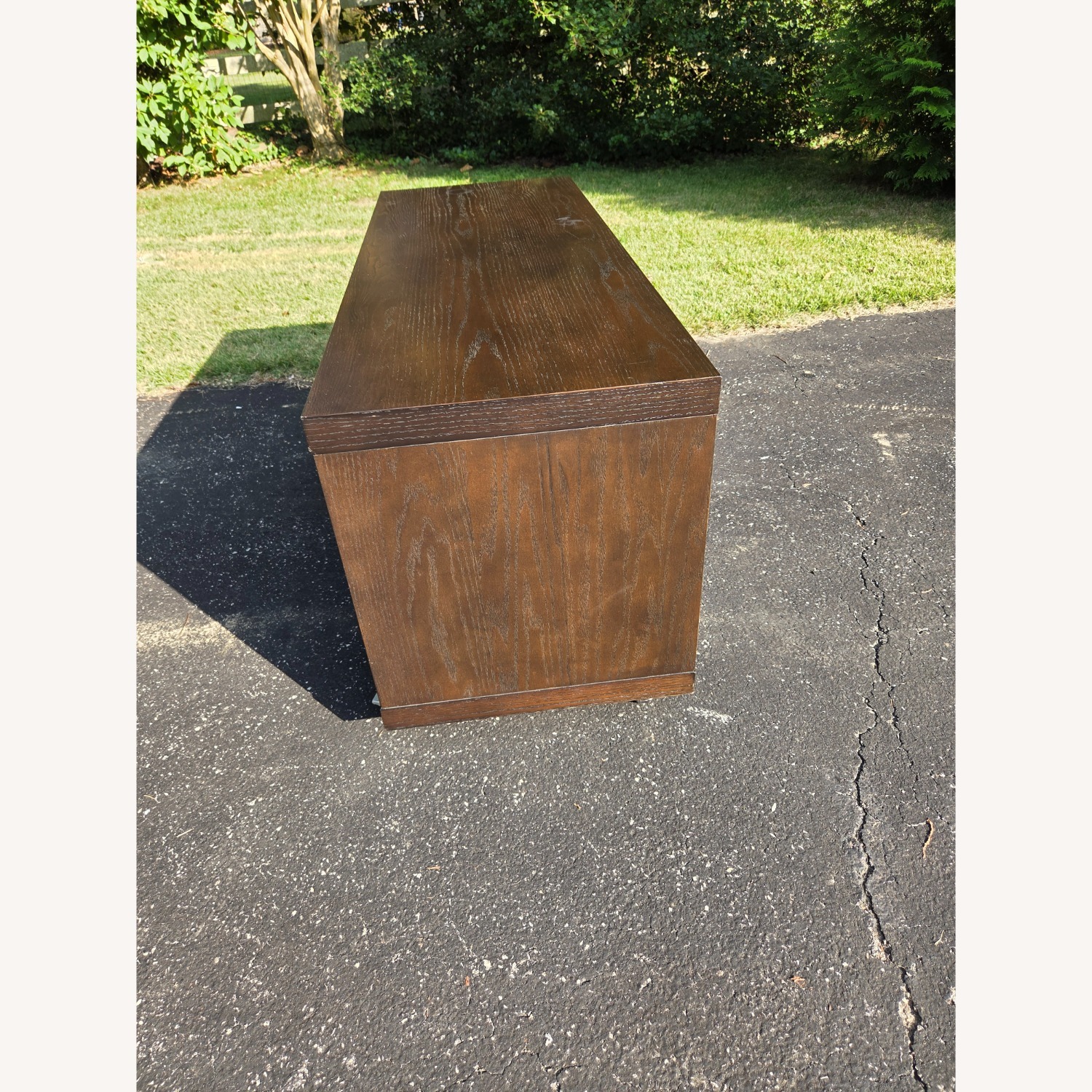 West Elm Media Cabinet Coffee Table - Wheels - image-9