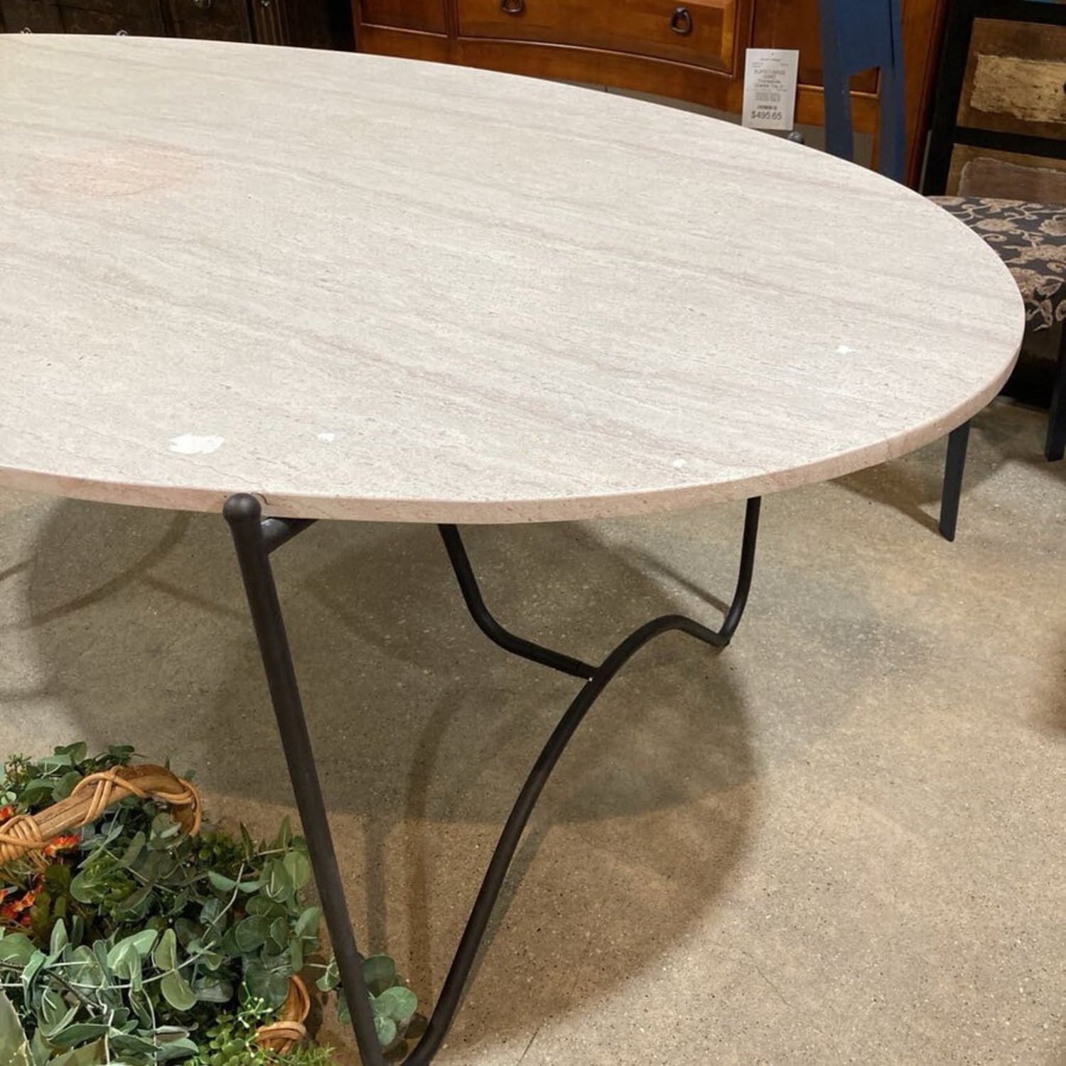 Lulu & Georgia Peggy Travertine Top Dining Table - image-3