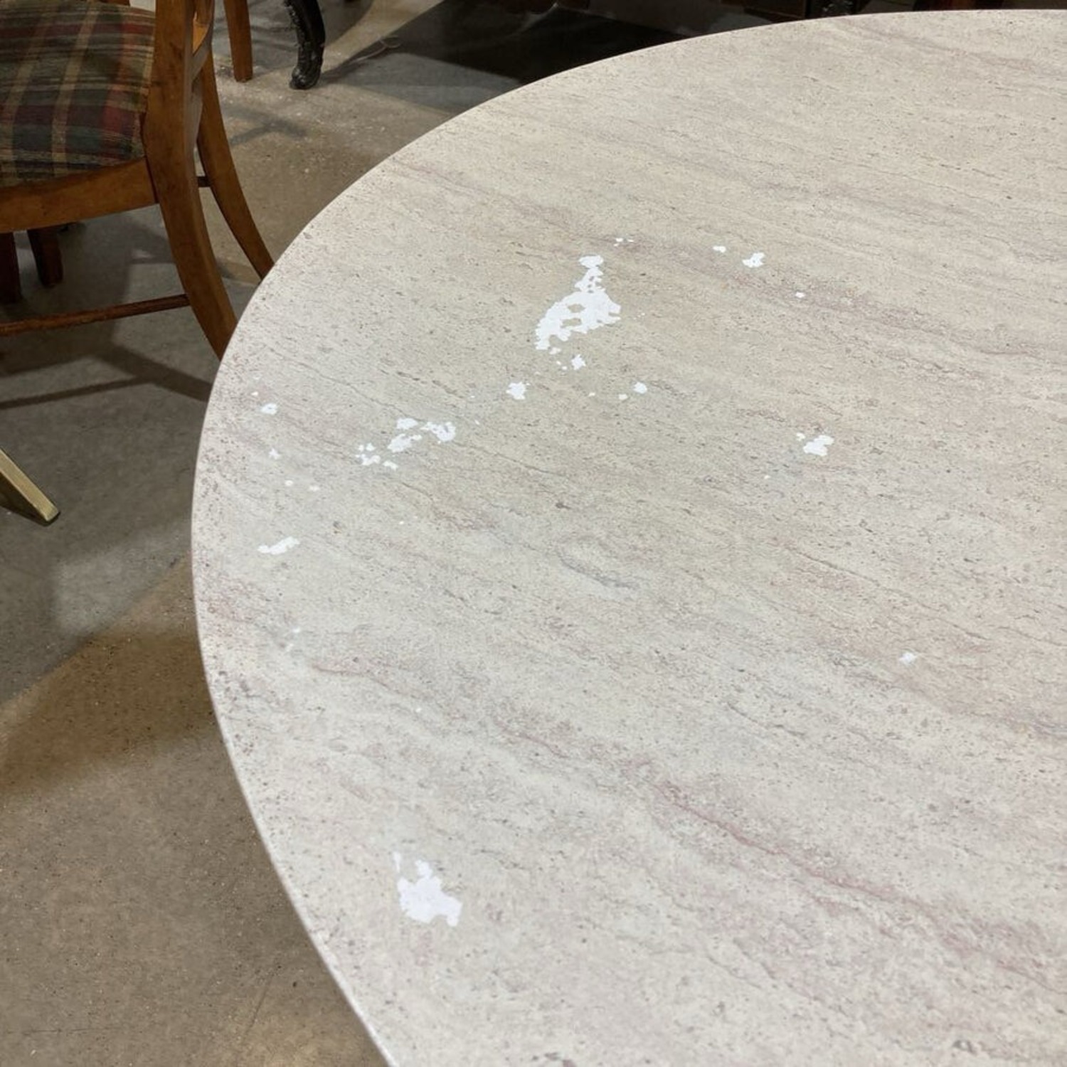 Lulu & Georgia Peggy Travertine Top Dining Table - image-4