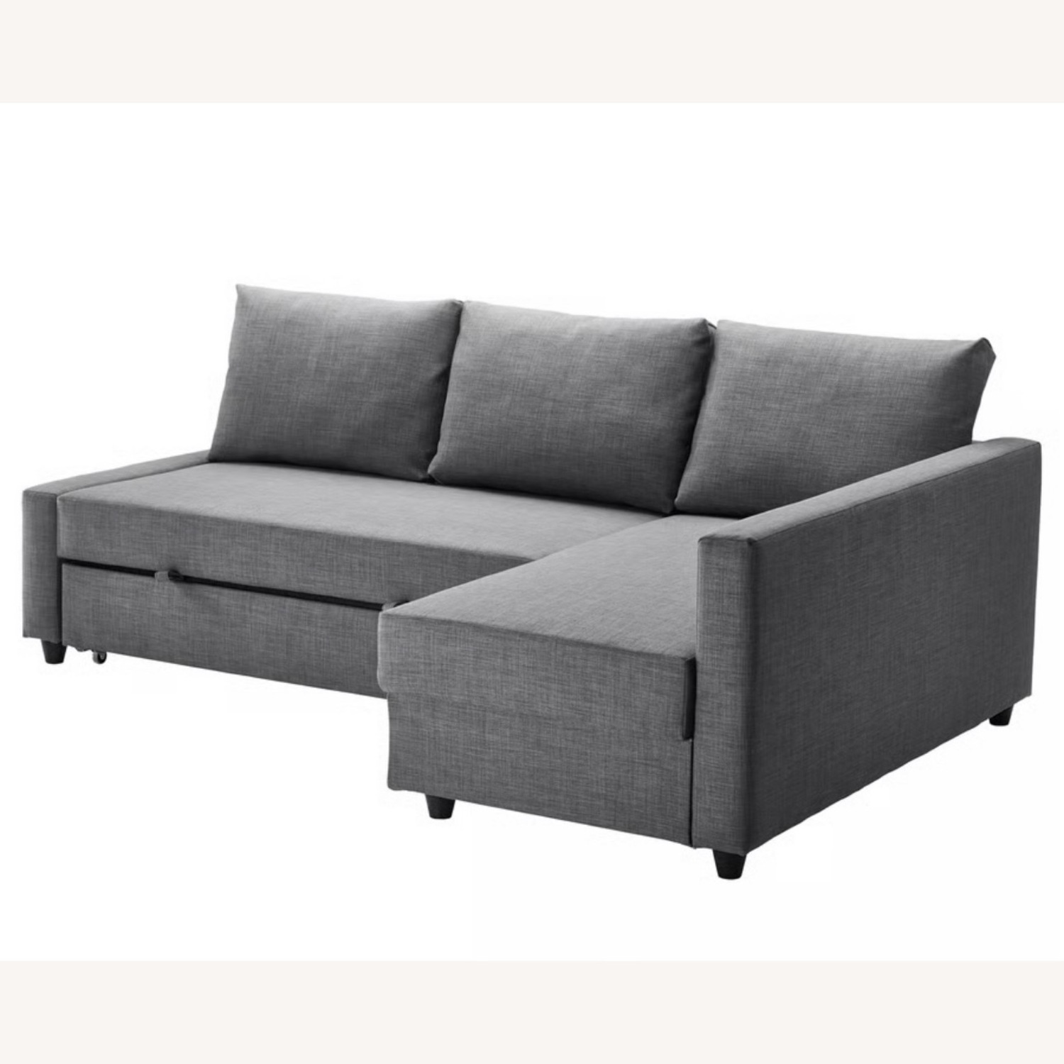 IKEA FRIHETEN Dark Gray Fabric Sleeper Sofa - image-1