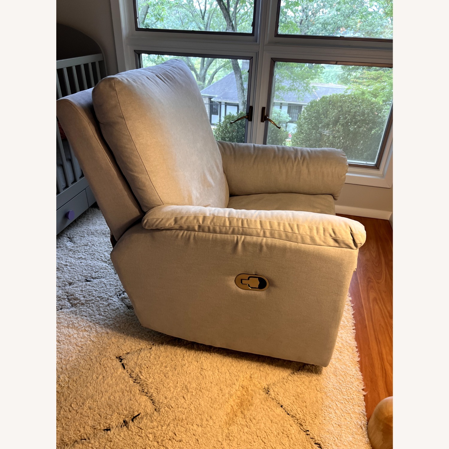 Pottery Barn Dream Manual Swivel Gliding Recliner - image-5