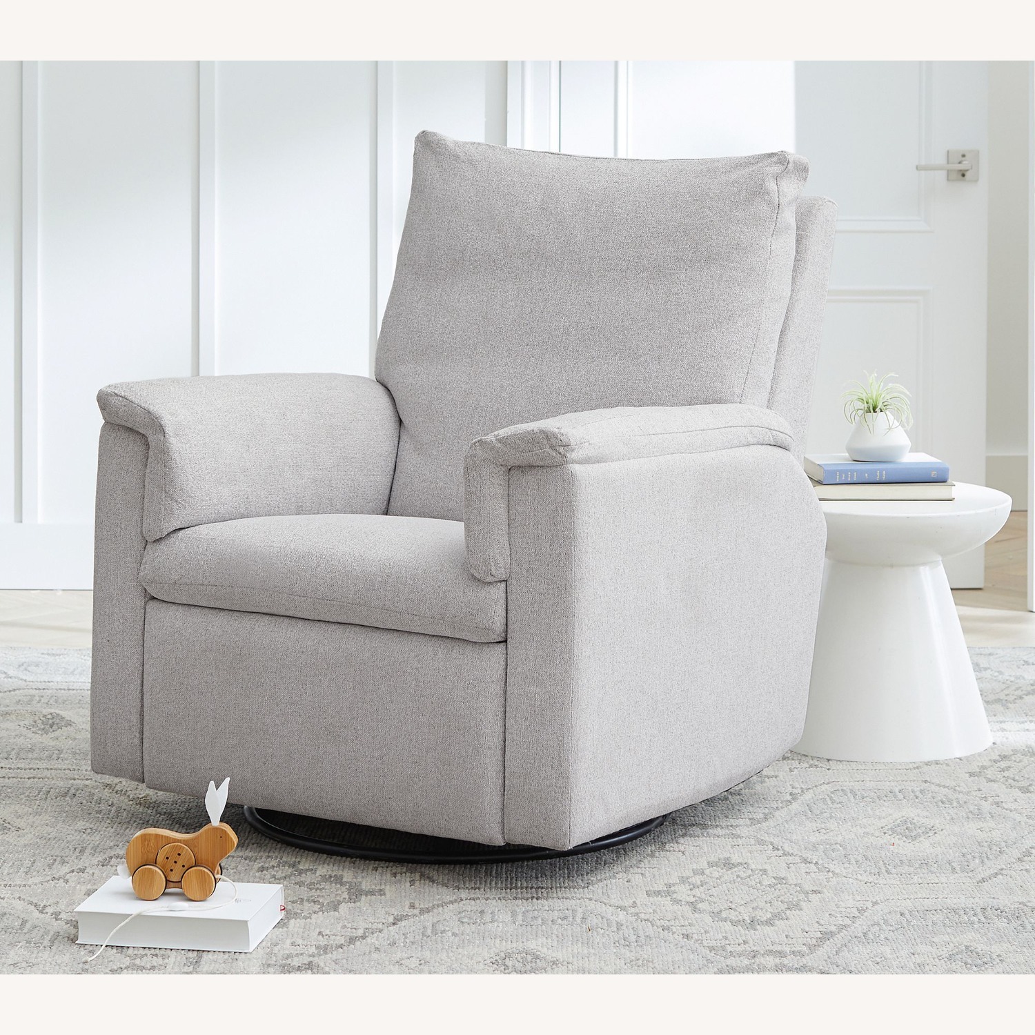 Pottery Barn Dream Manual Swivel Gliding Recliner - image-1