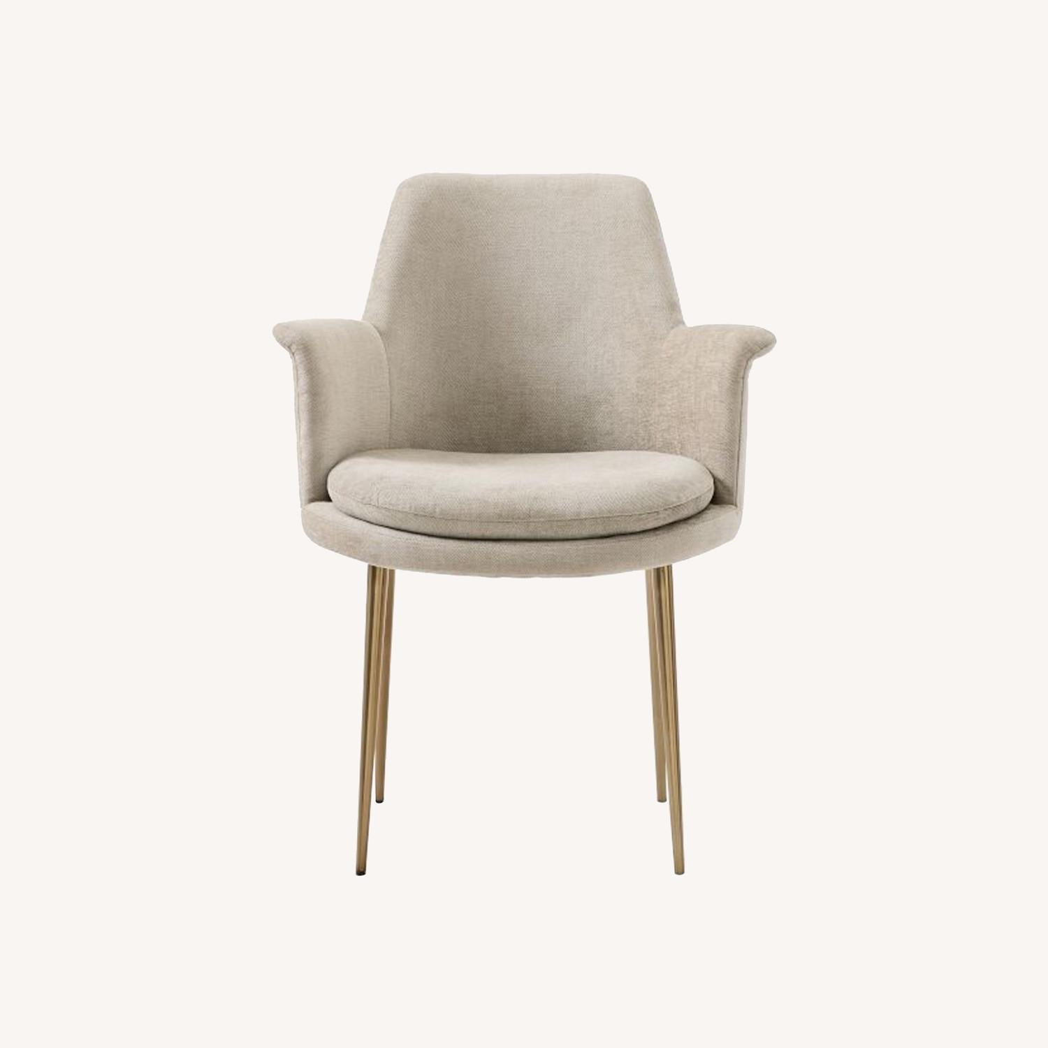 West Elm Finley Leather Dining Chairs Set of 4 - image-0