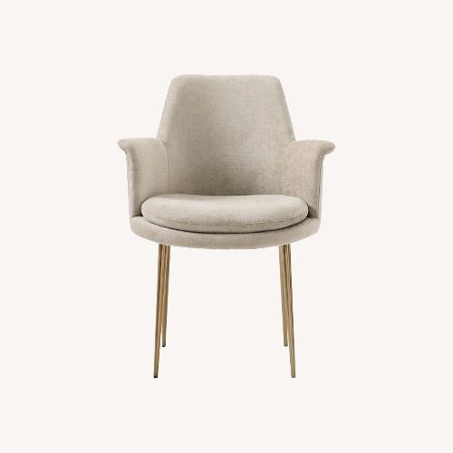 Used West Elm Finley Leather Dining Chairs Set of 4 for sale on AptDeco