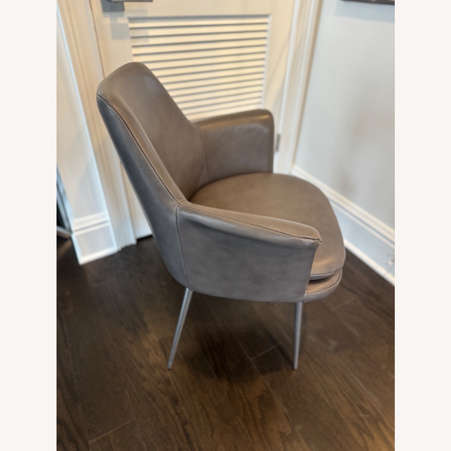 West Elm Finley Leather Dining Chairs Set of 4 - image-3