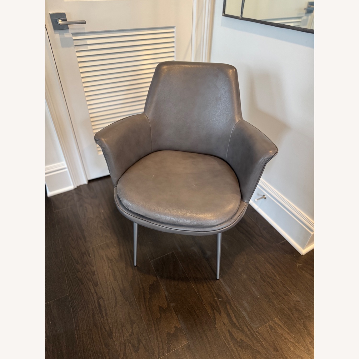 West Elm Finley Leather Dining Chairs Set of 4 - image-2