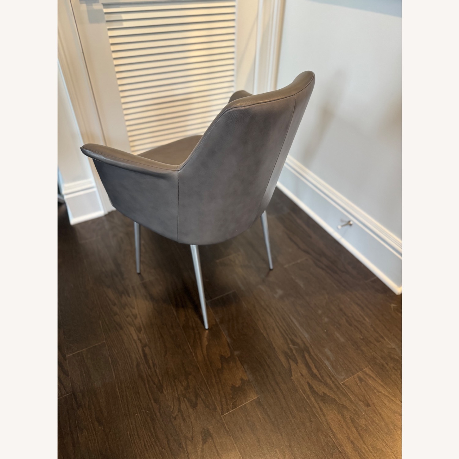 West Elm Finley Leather Dining Chairs Set of 4 - image-6