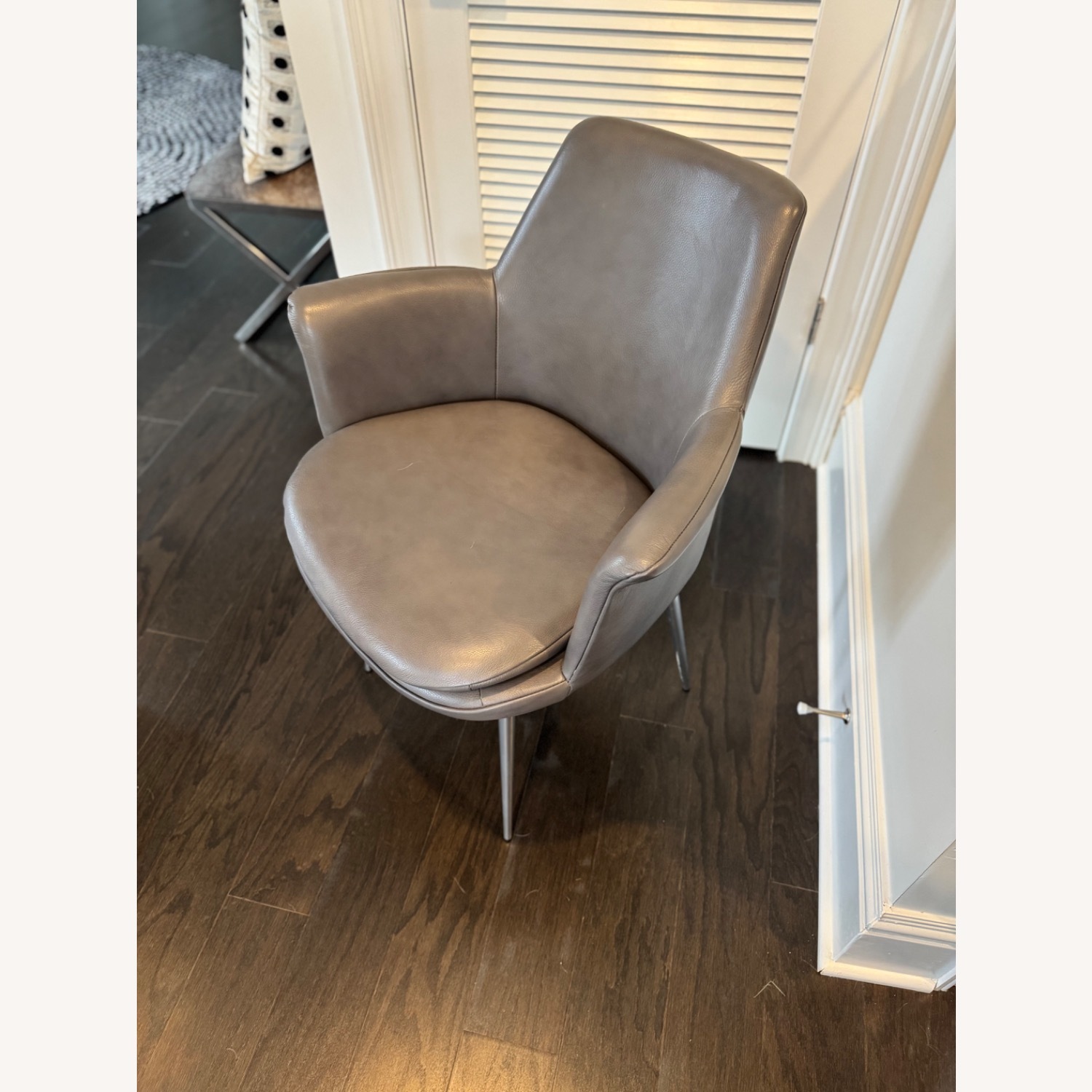 West Elm Finley Leather Dining Chairs Set of 4 - image-5