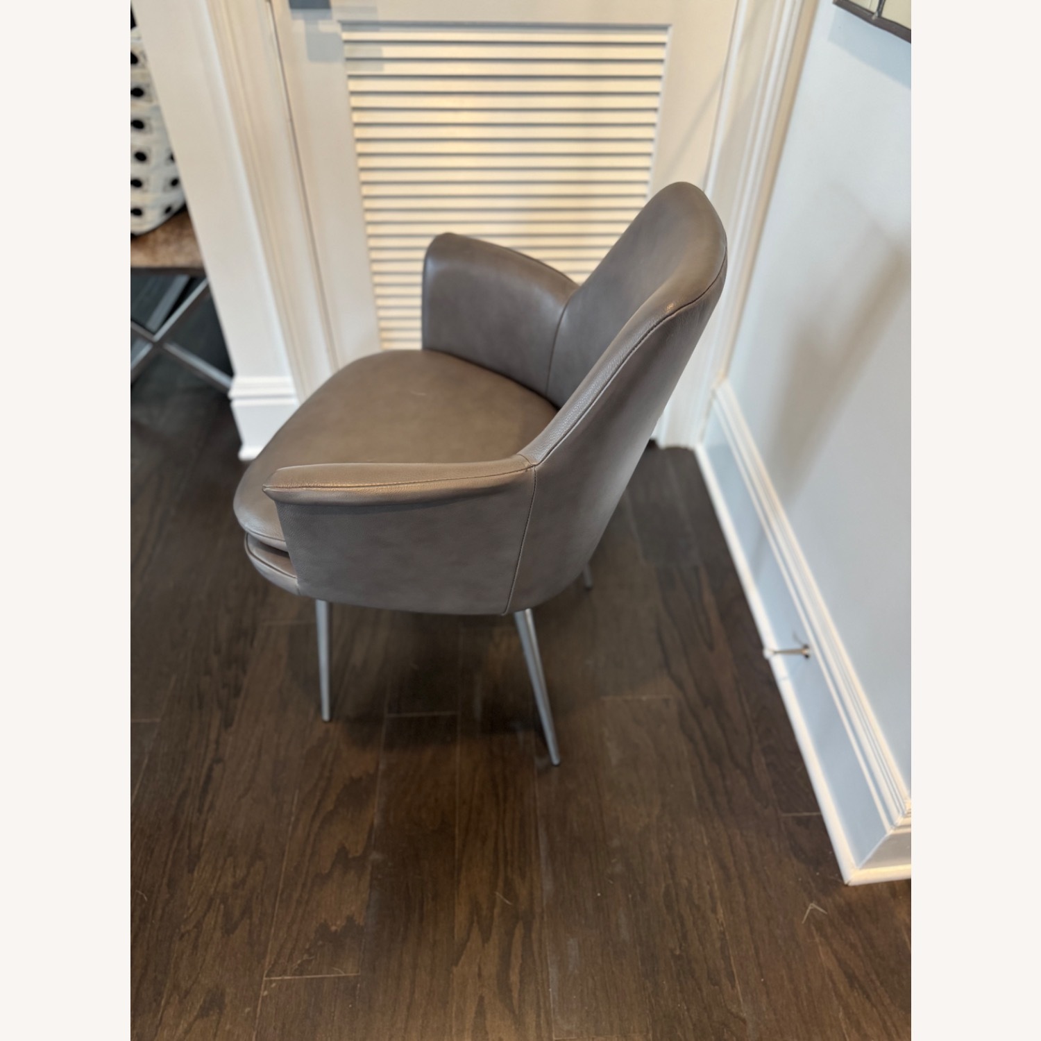 West Elm Finley Leather Dining Chairs Set of 4 - image-4