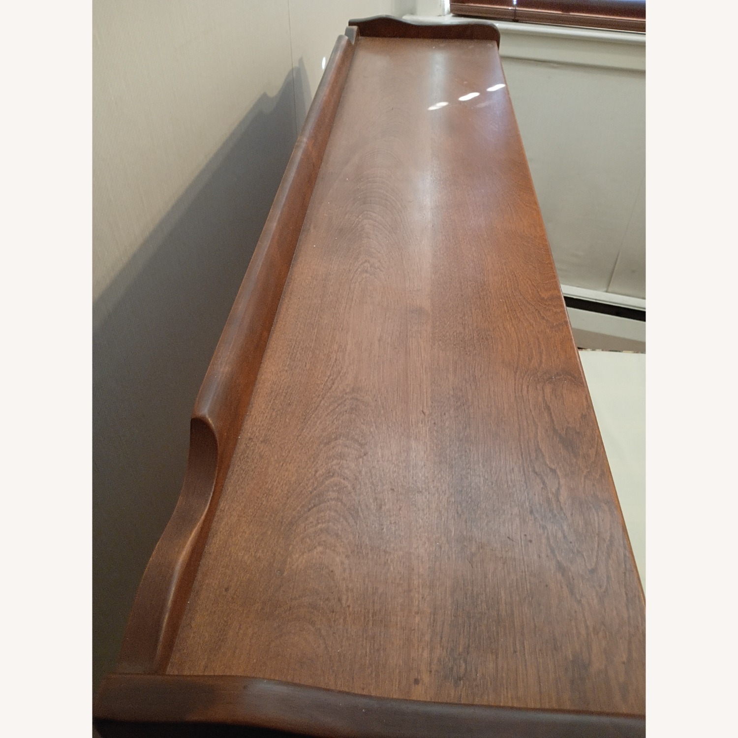 Ethan Allen Heirloom Dark Brown Wood Headboard - image-2