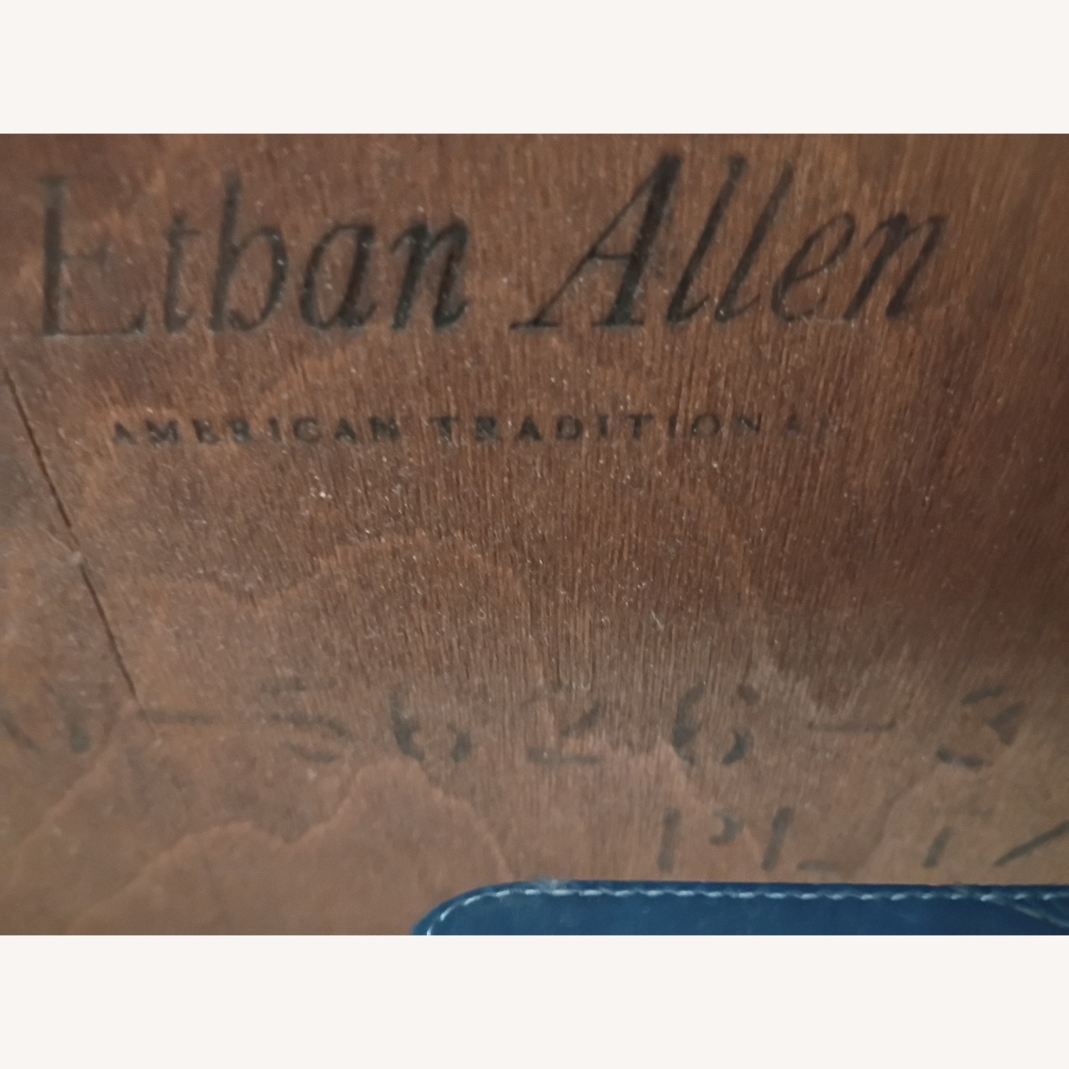 Ethan Allen Heirloom Dark Brown Wood Headboard - image-3
