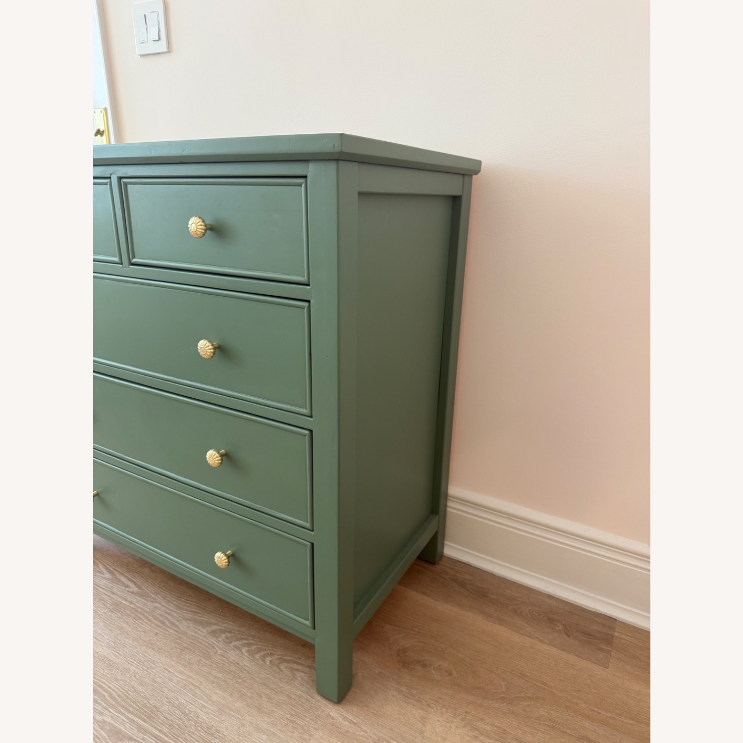 Pottery Barn Rehabbed Dresser With Gold Accents - image-1